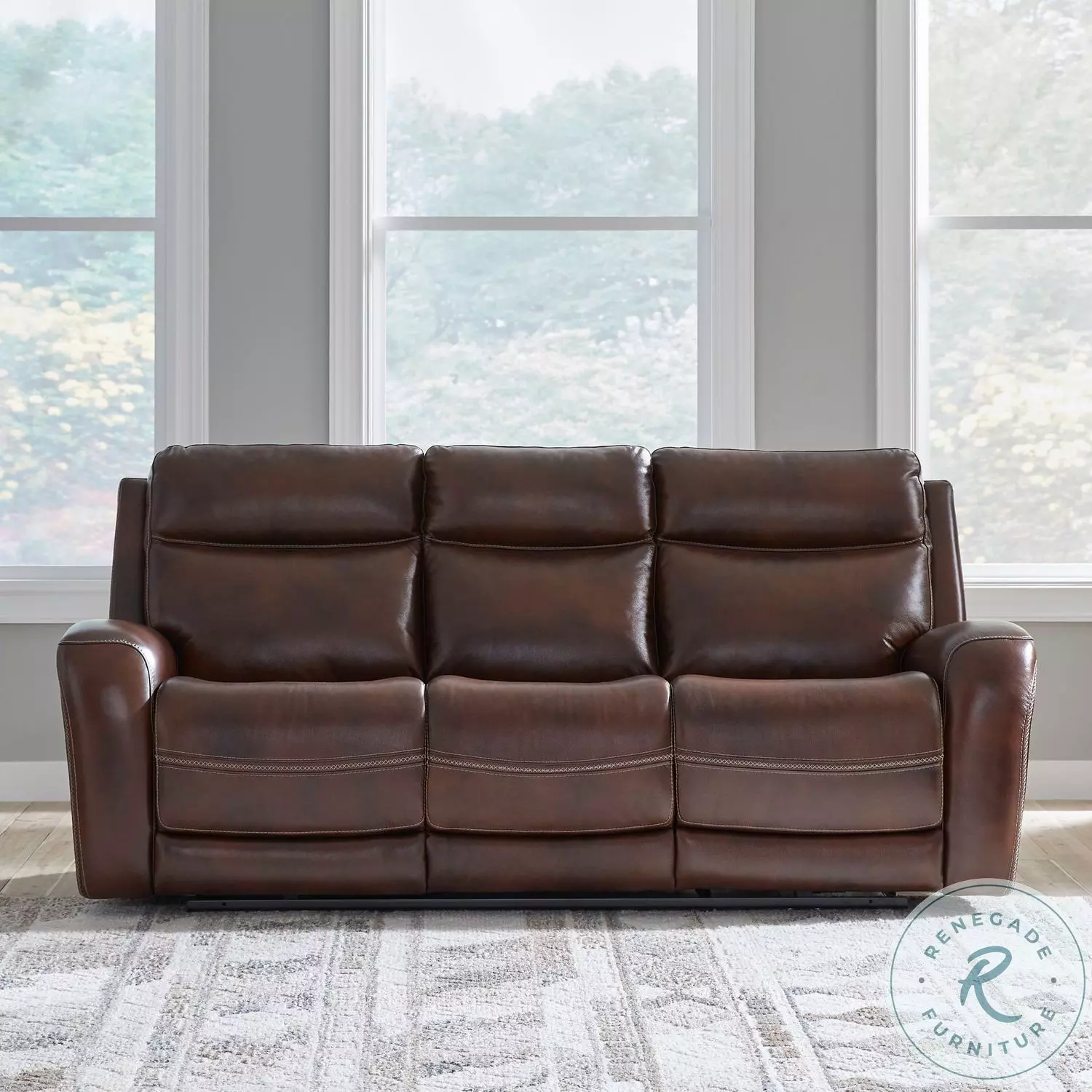 Blair Cognac Leather Power Reclining Sofa From Liberty Furniture