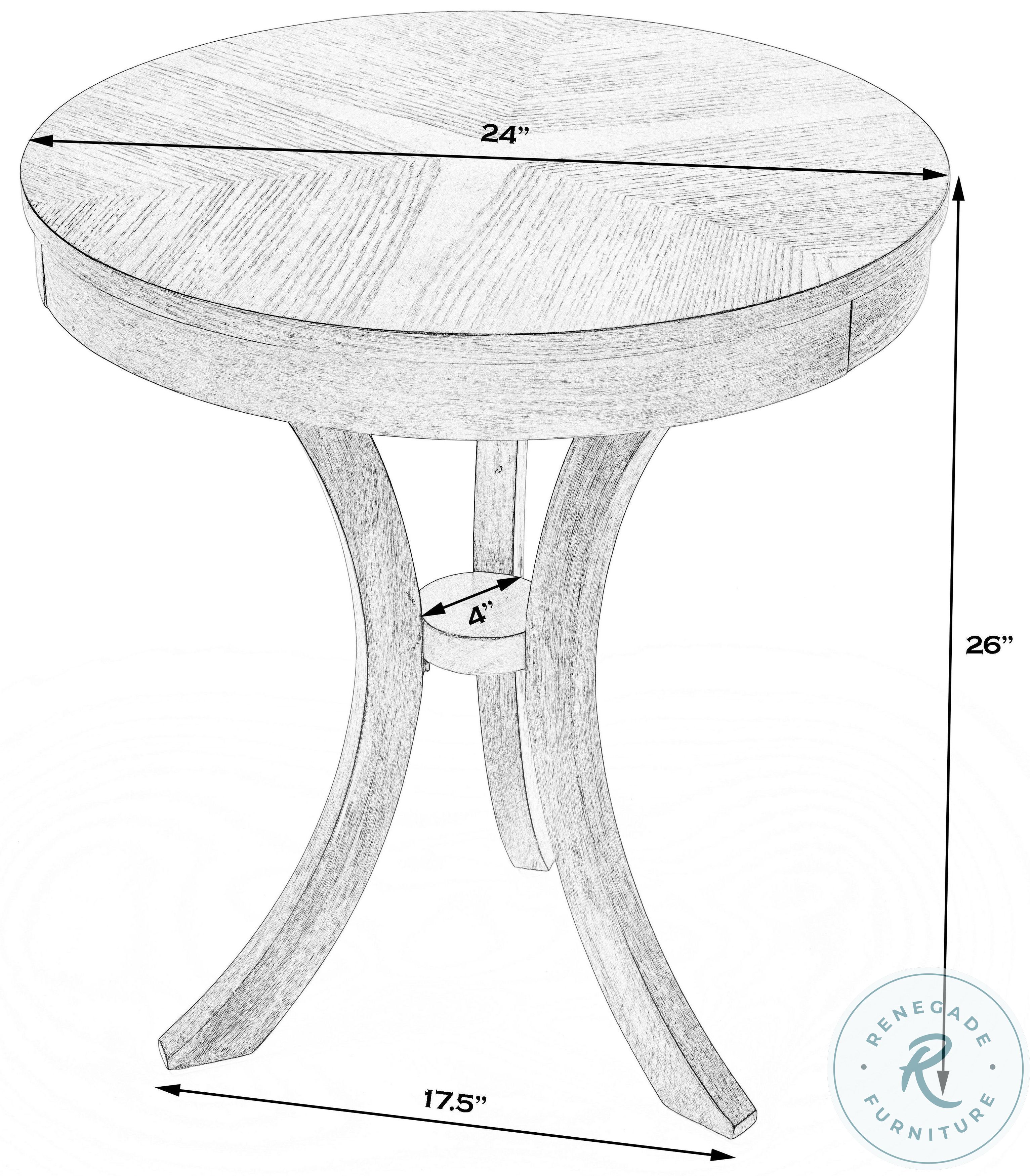 Gerard Powder Grey Side Table From Butler Coleman Furniture