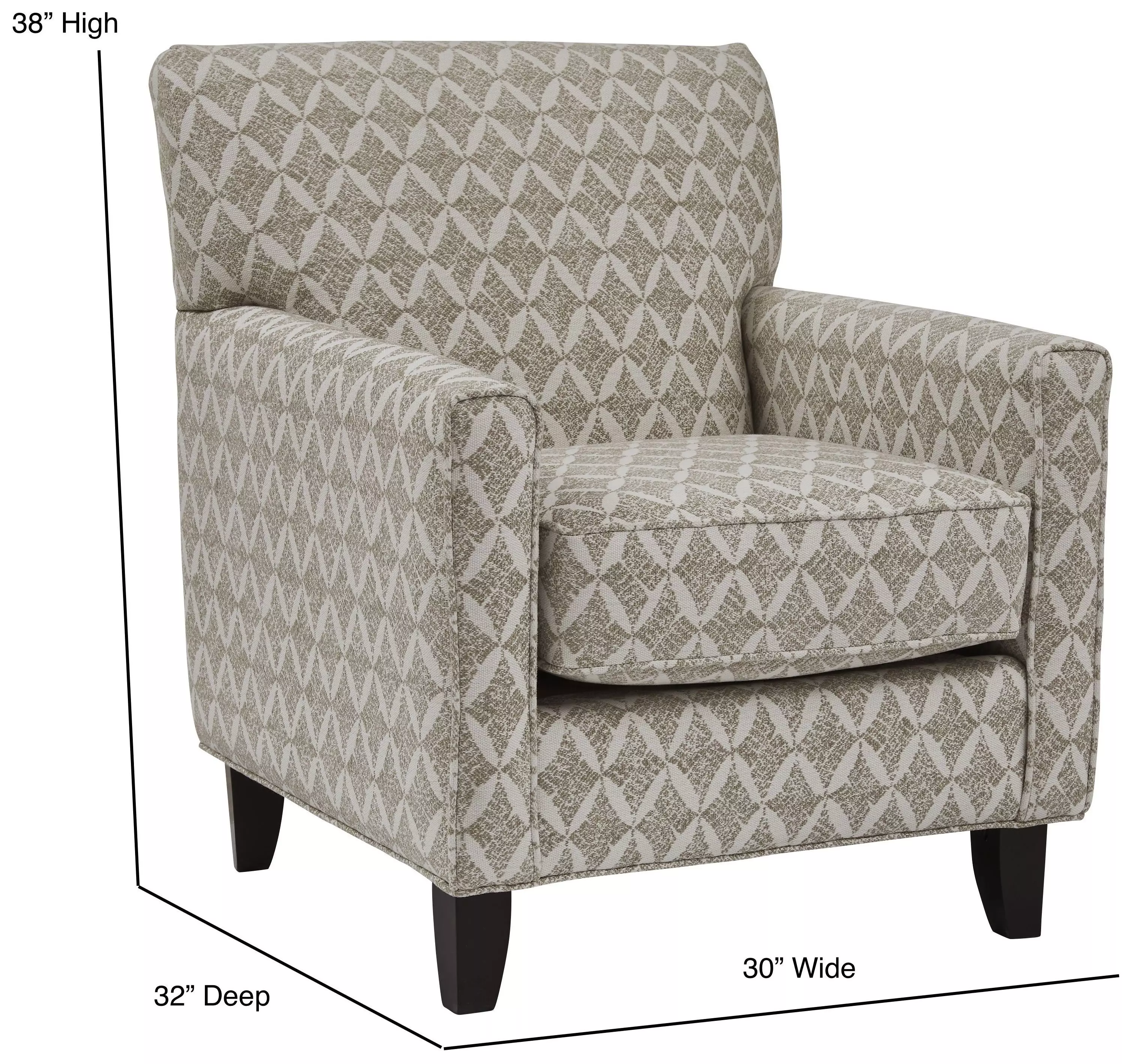 Wowza Sand Brown and Taupe Upholstered Accent Chair