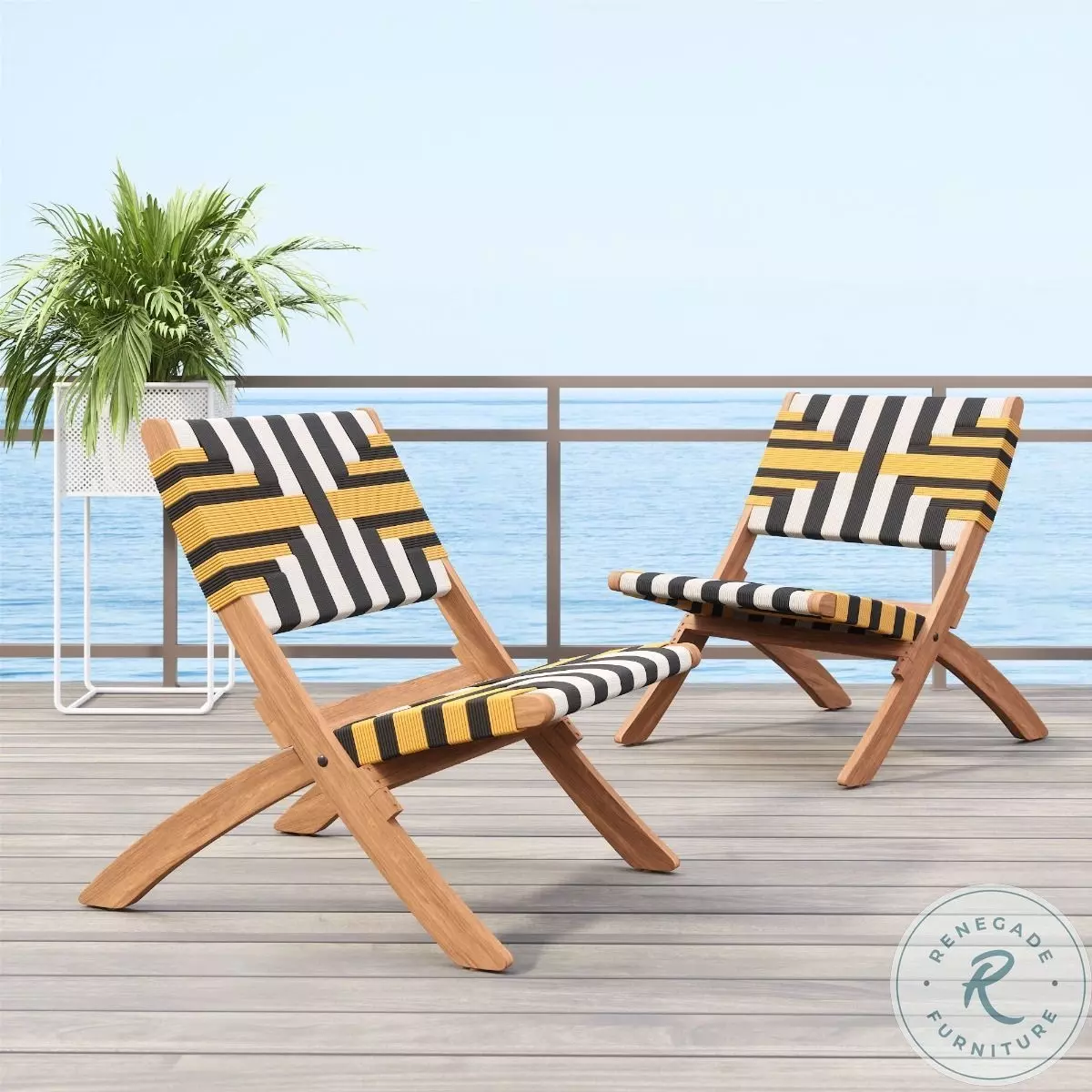 Sunbeam Multicolor Outdoor Lounge Chair From Zuo | Coleman Furniture