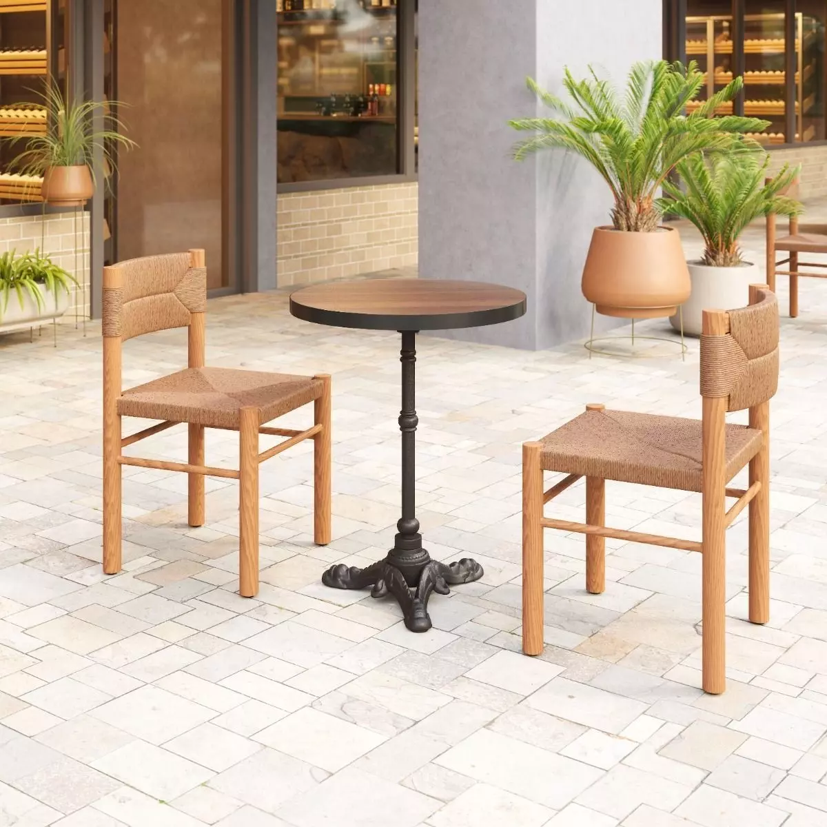 Gazebo Walnut Outdoor Dining Room Set