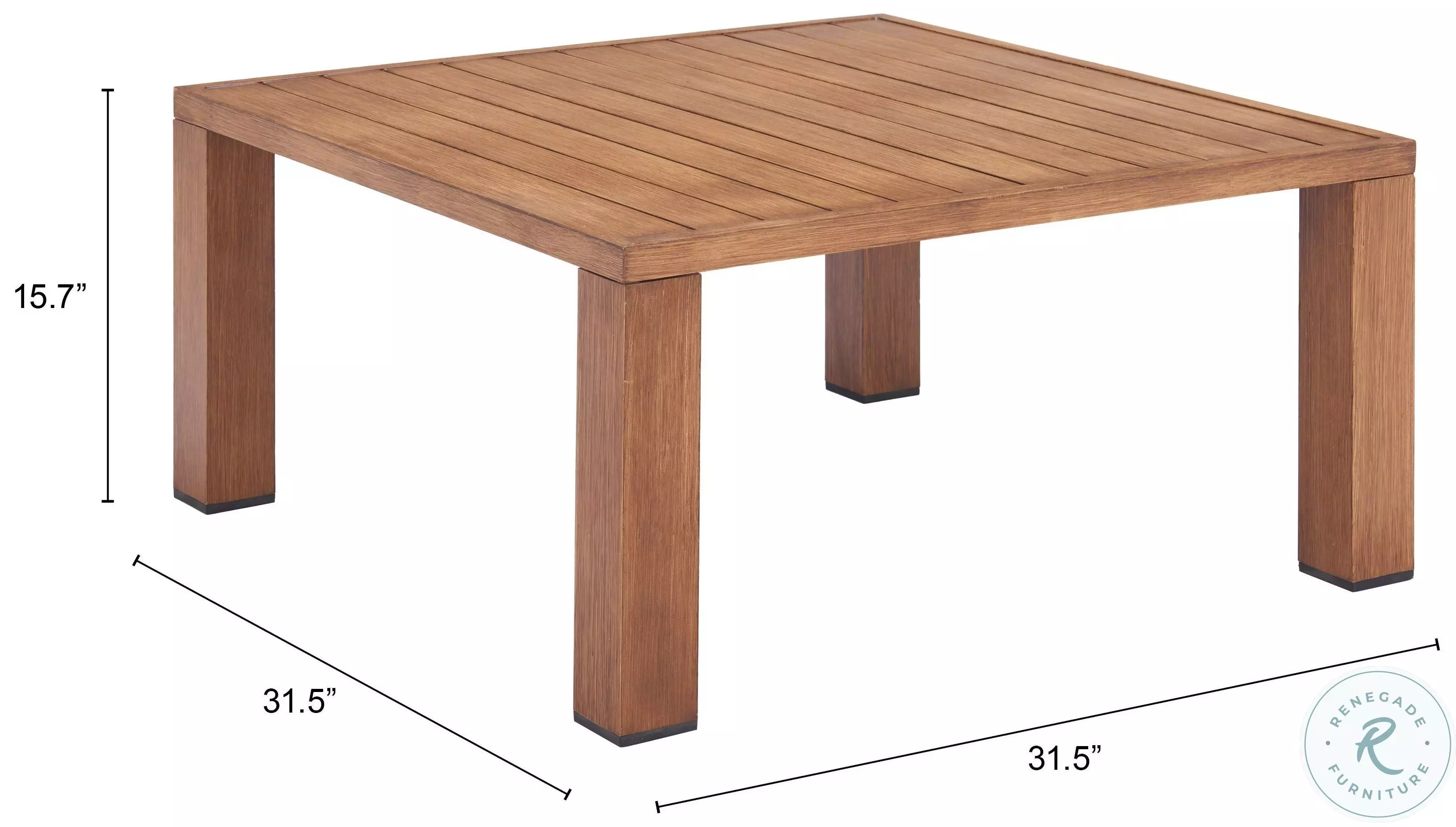 Regels Natural Outdoor Coffee Table
