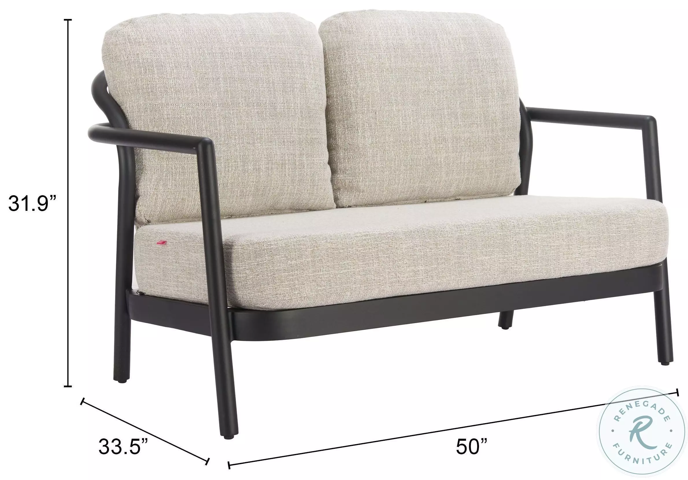 Rein Beige 50 'Loveseat
