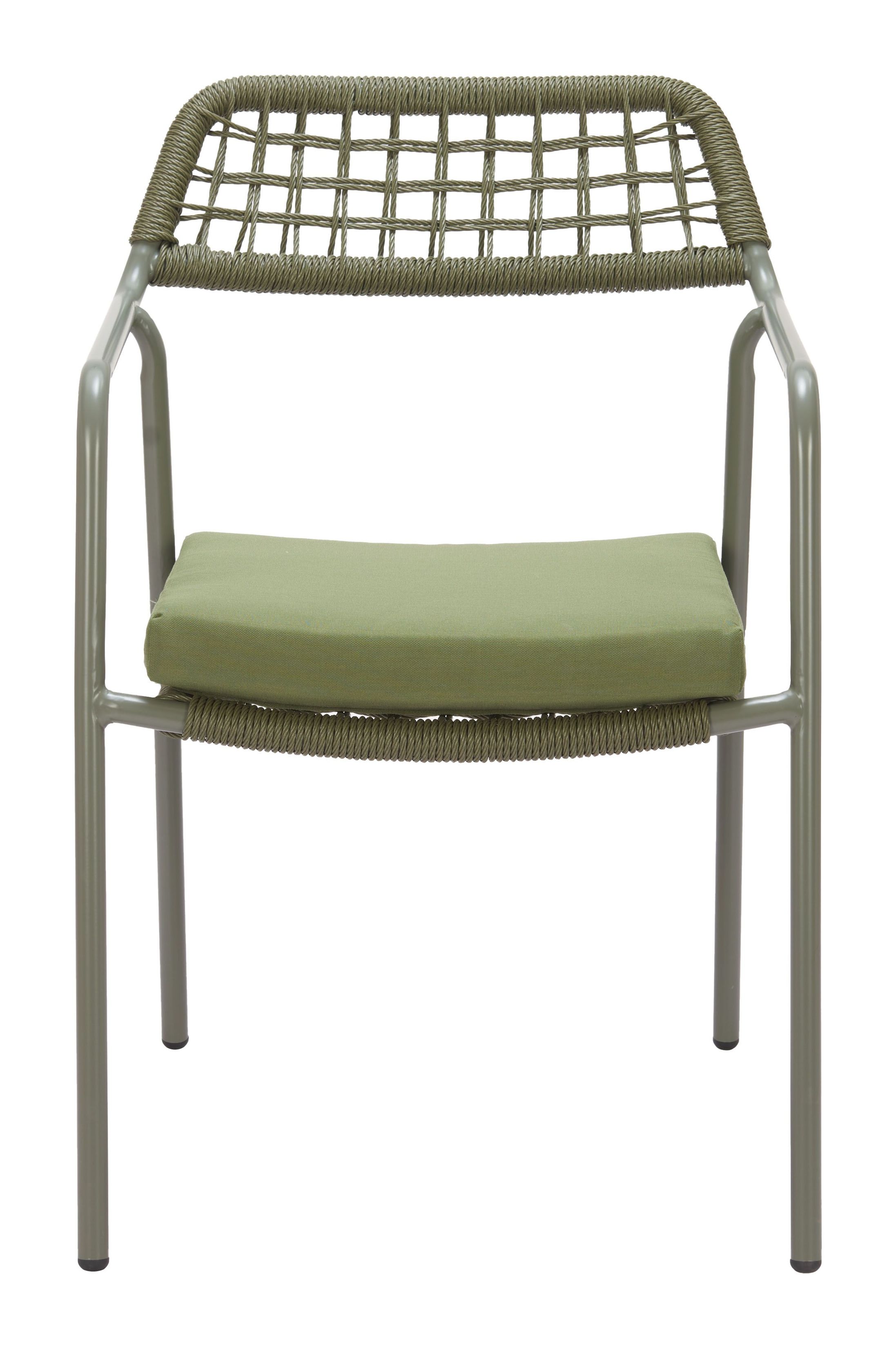 Rio Green Upholstered Outdoor Dining Chair Set of 2 From Zuo Home