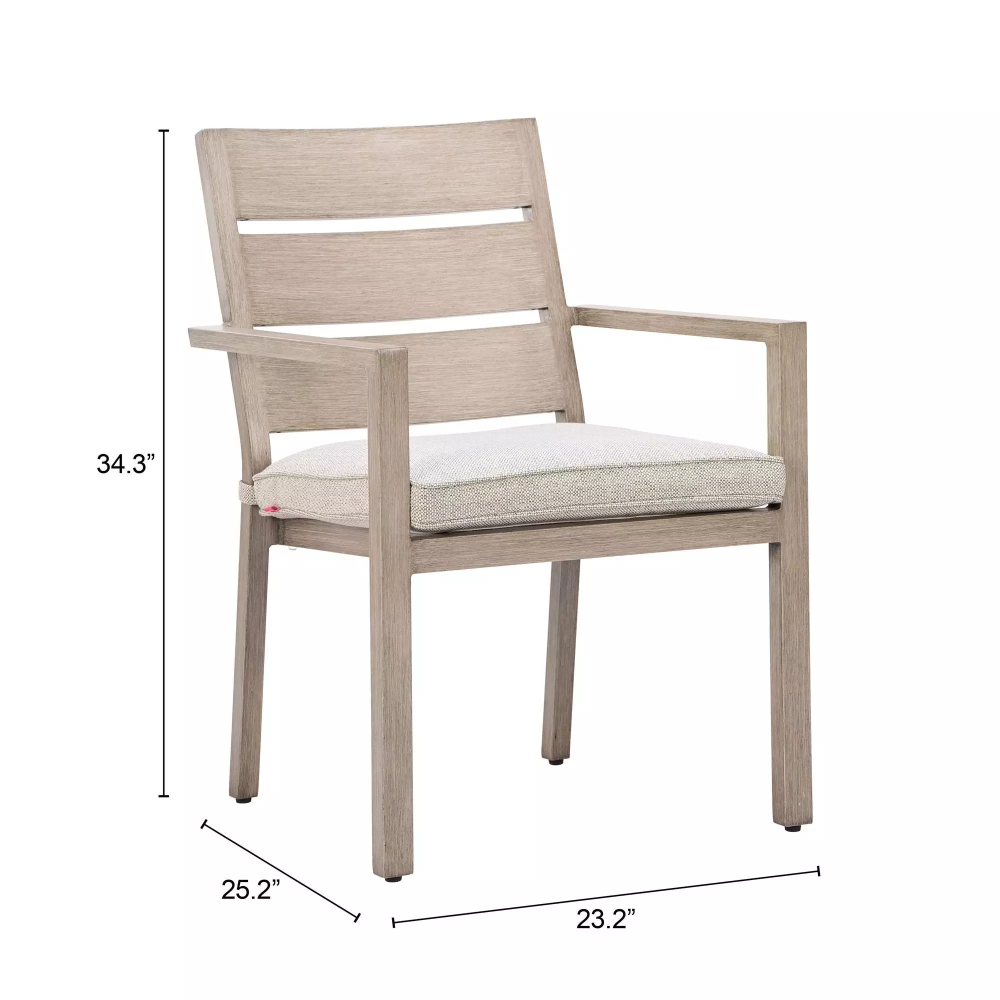Reefline Green Upholstered Outdoor Dining Chair Set of 2