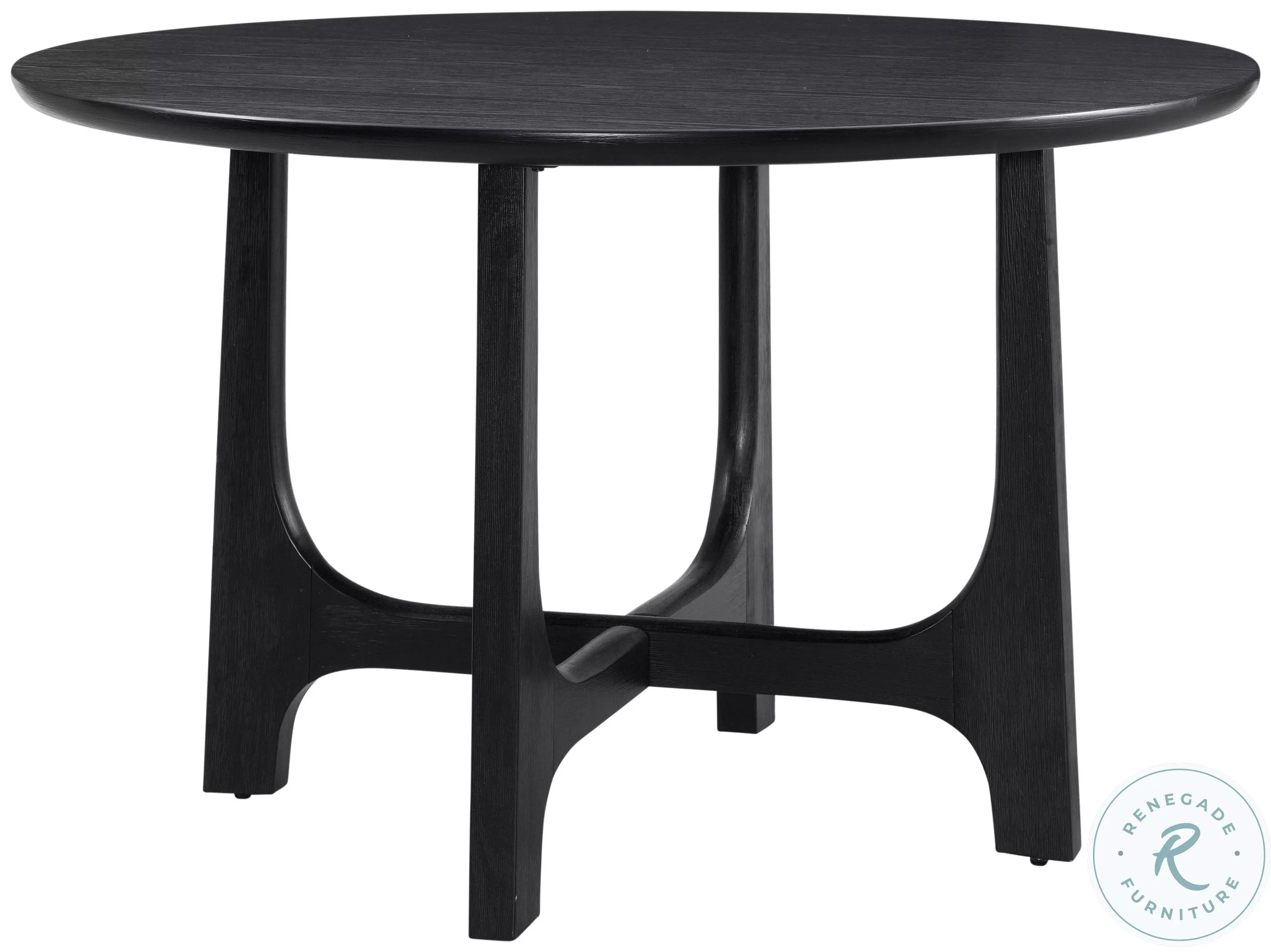 Dunnigan Matte Black Dining Table From Bassett Mirror | Coleman Furniture
