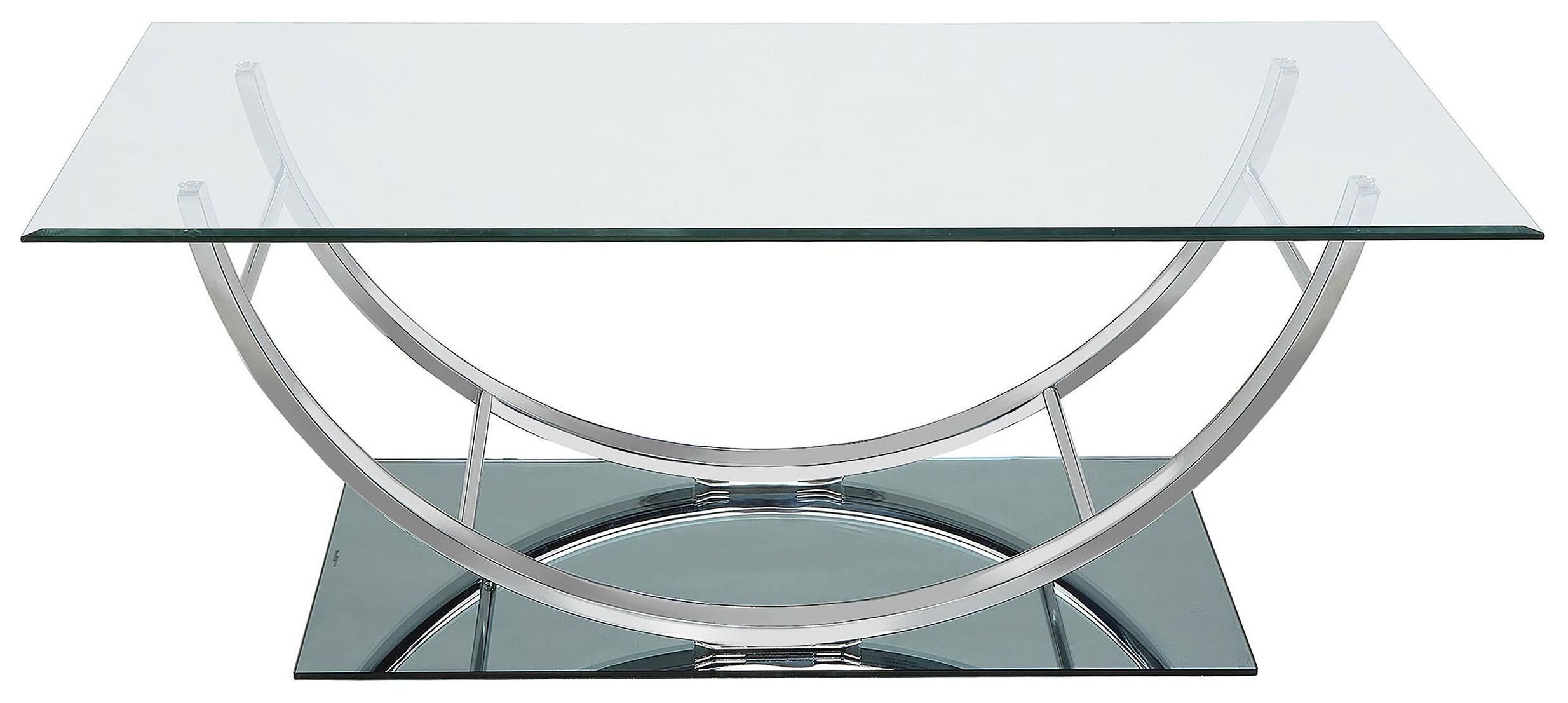 Danville Chrome U Shape Coffee Table From Home Gallery Stores