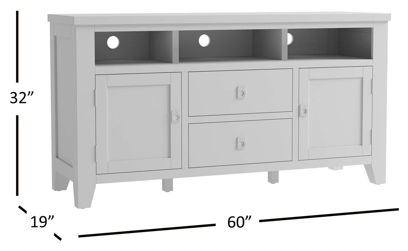 Kona Grove Chocolate Dark Brown 60" TV Stand