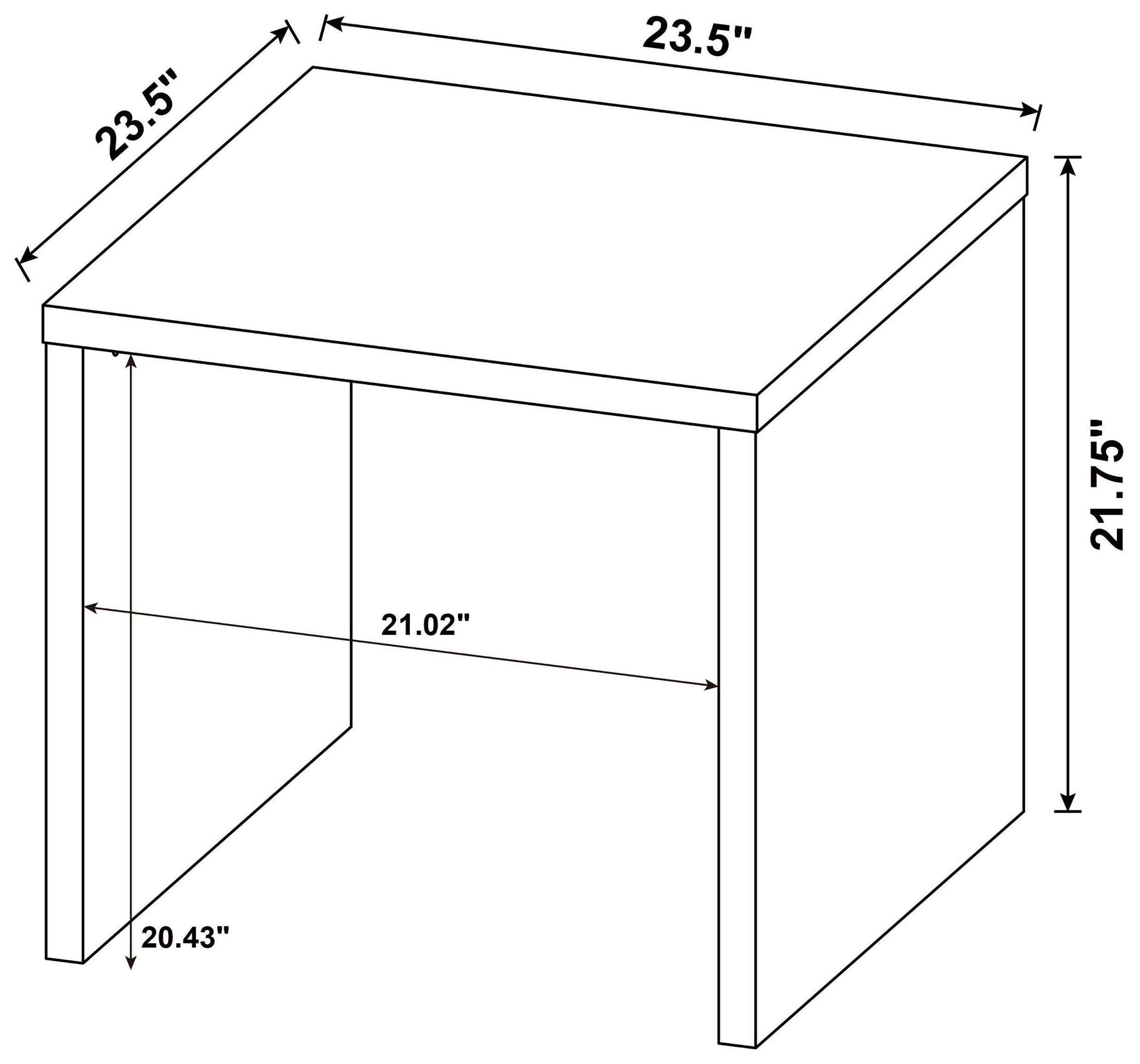 Canoga Mango Square End Table