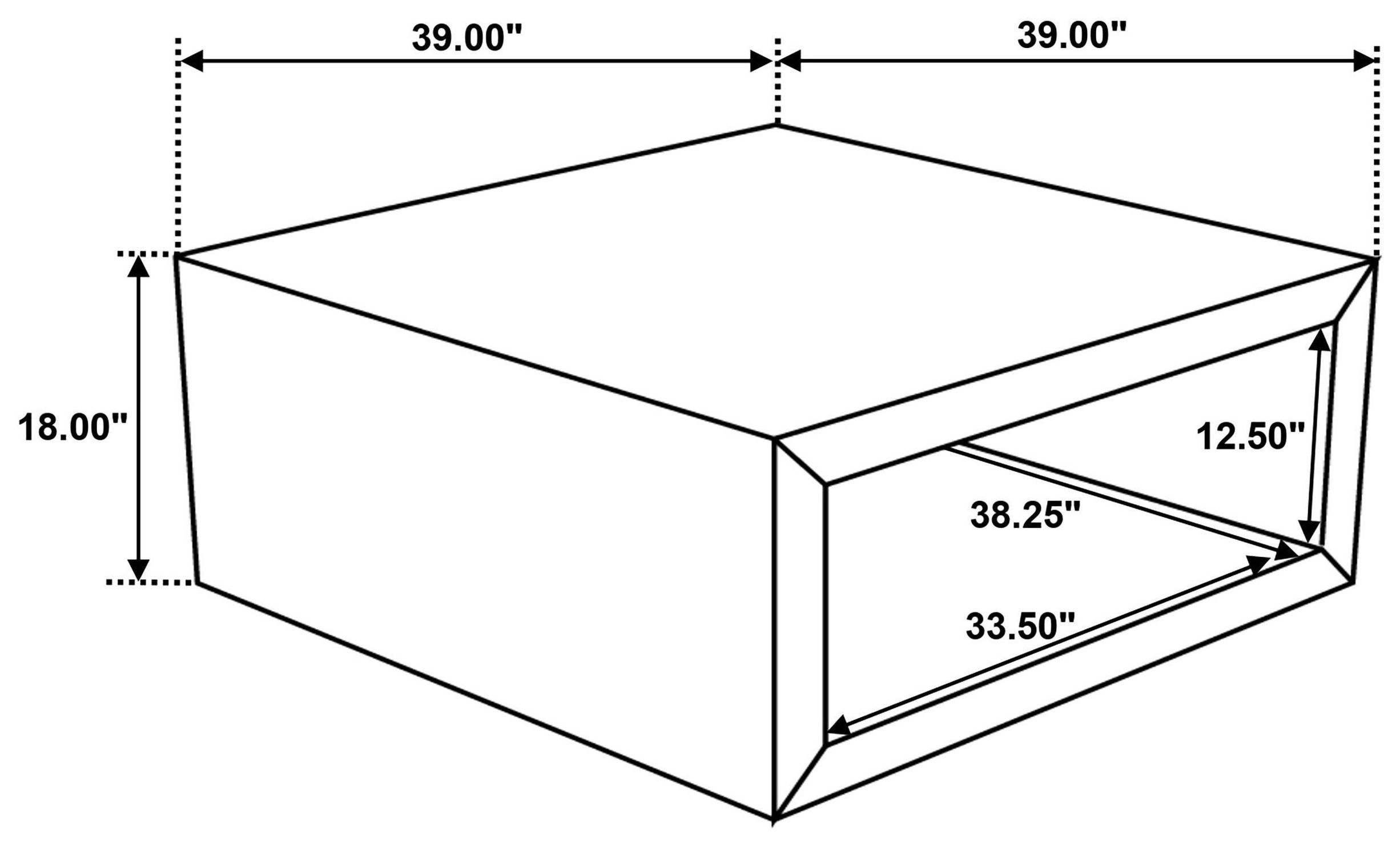 Benton Natural Square Coffee Table
