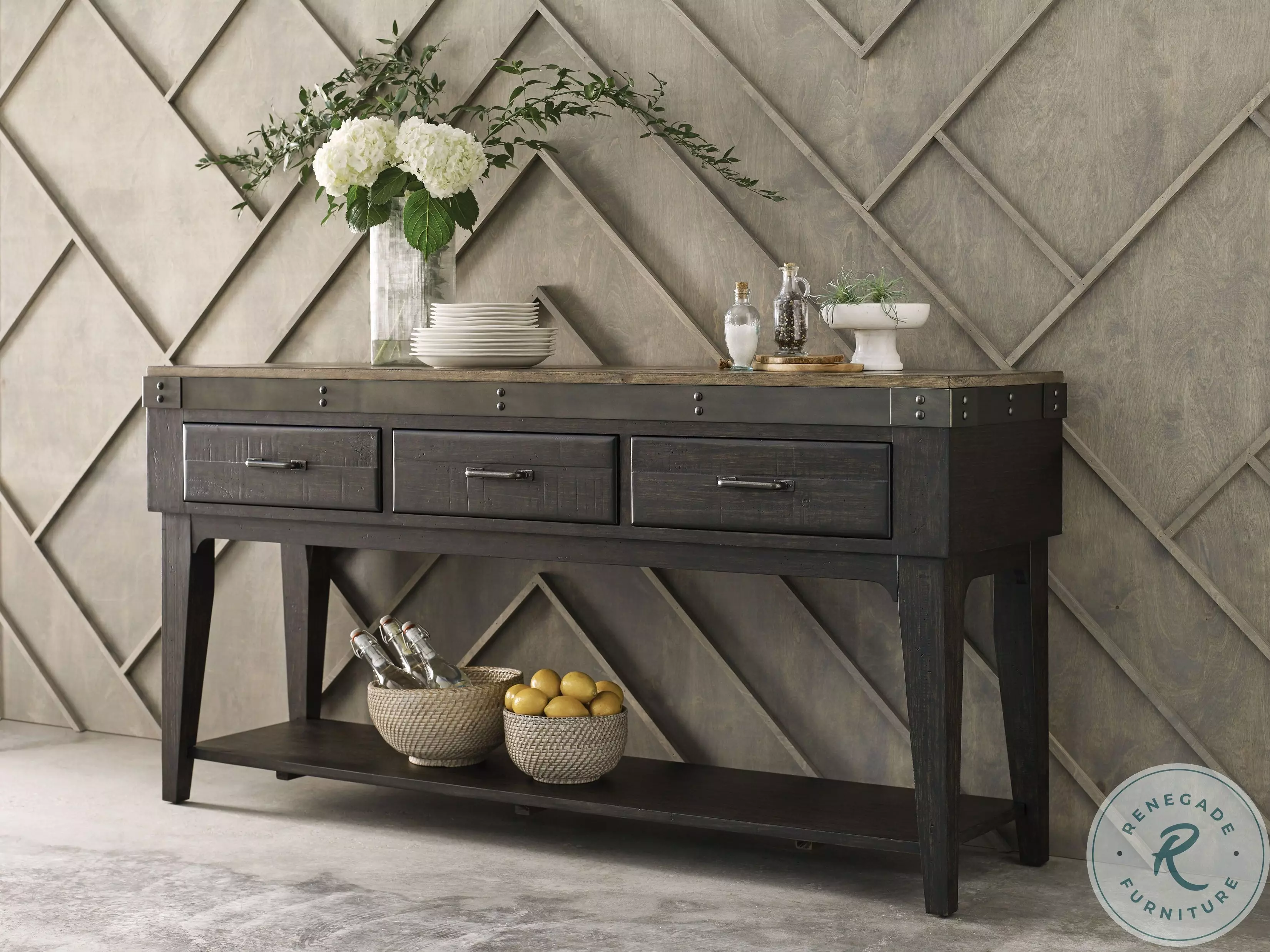 Plank Road Charcoal Artisans Sideboard From Home Gallery Stores