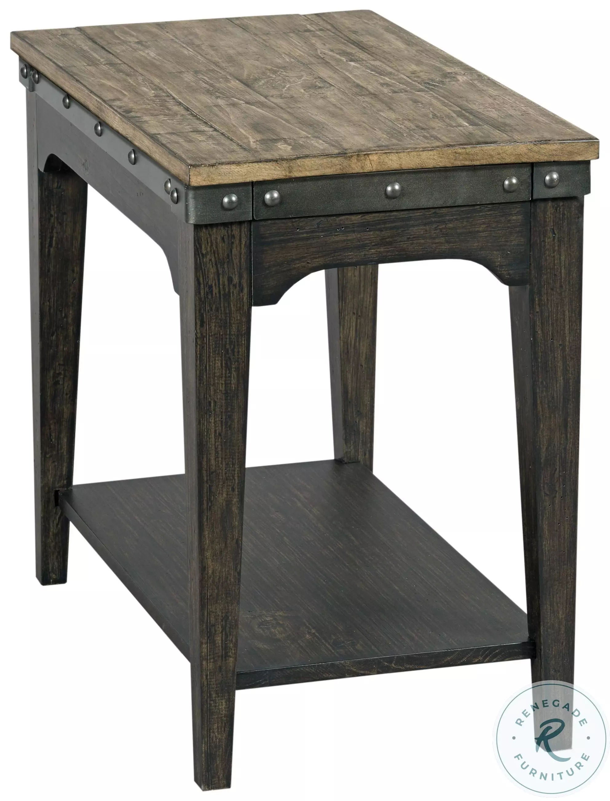 Plank Road Charcoal Artisans Chairside Table from Kincaid