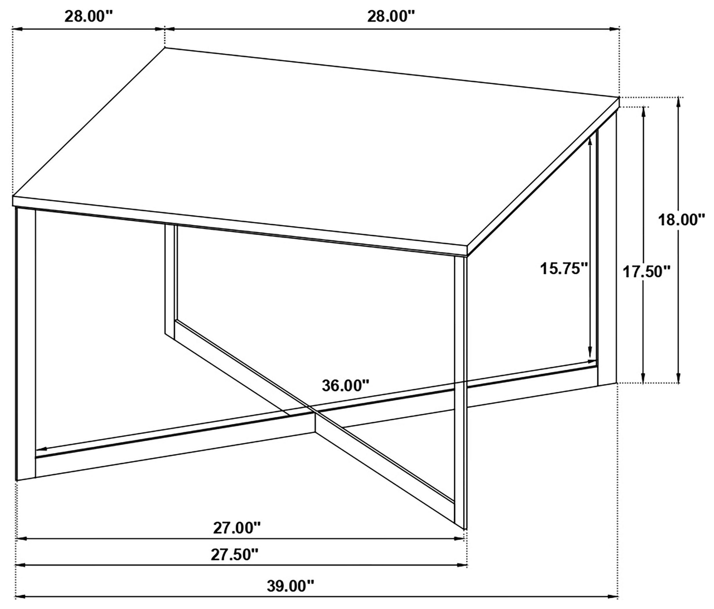 Tobin White And Black Coffee Table