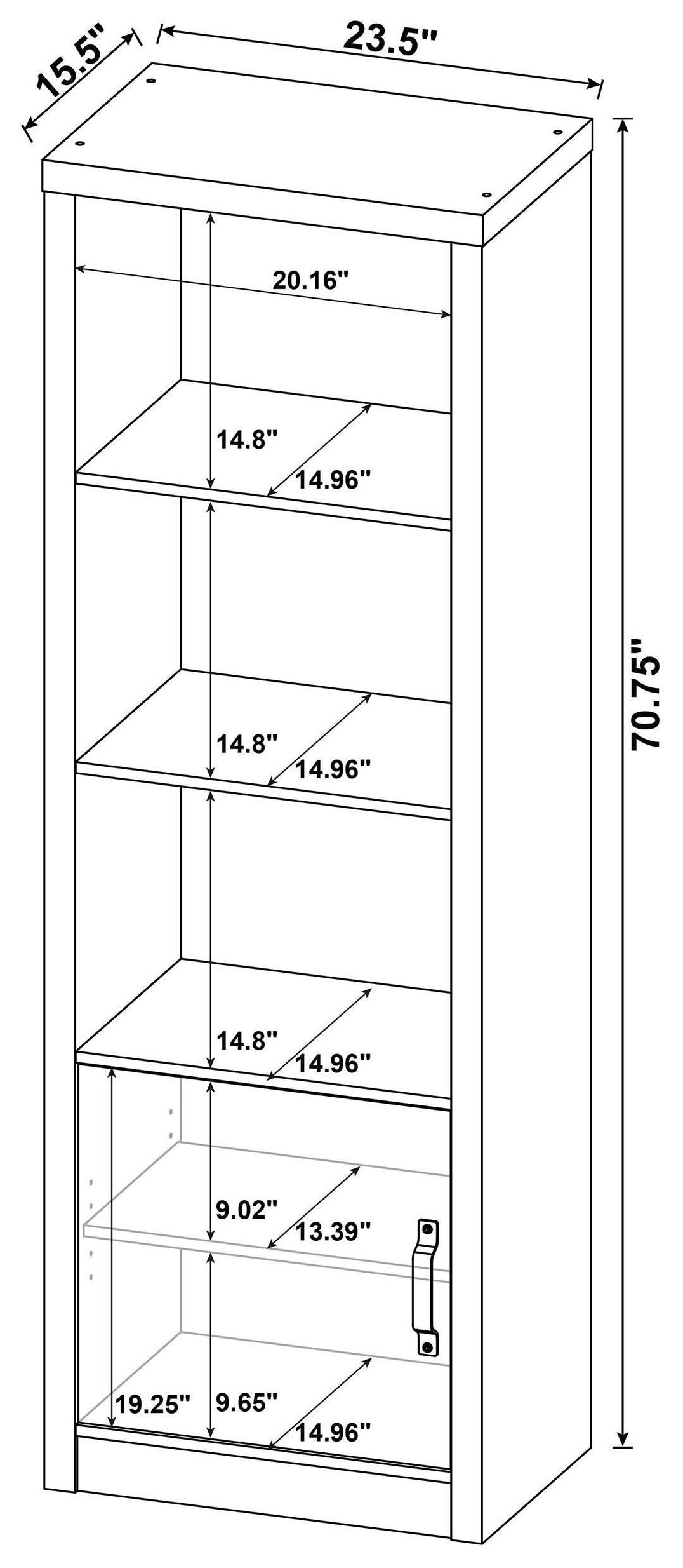 Burke Gray Driftwood Media Tower