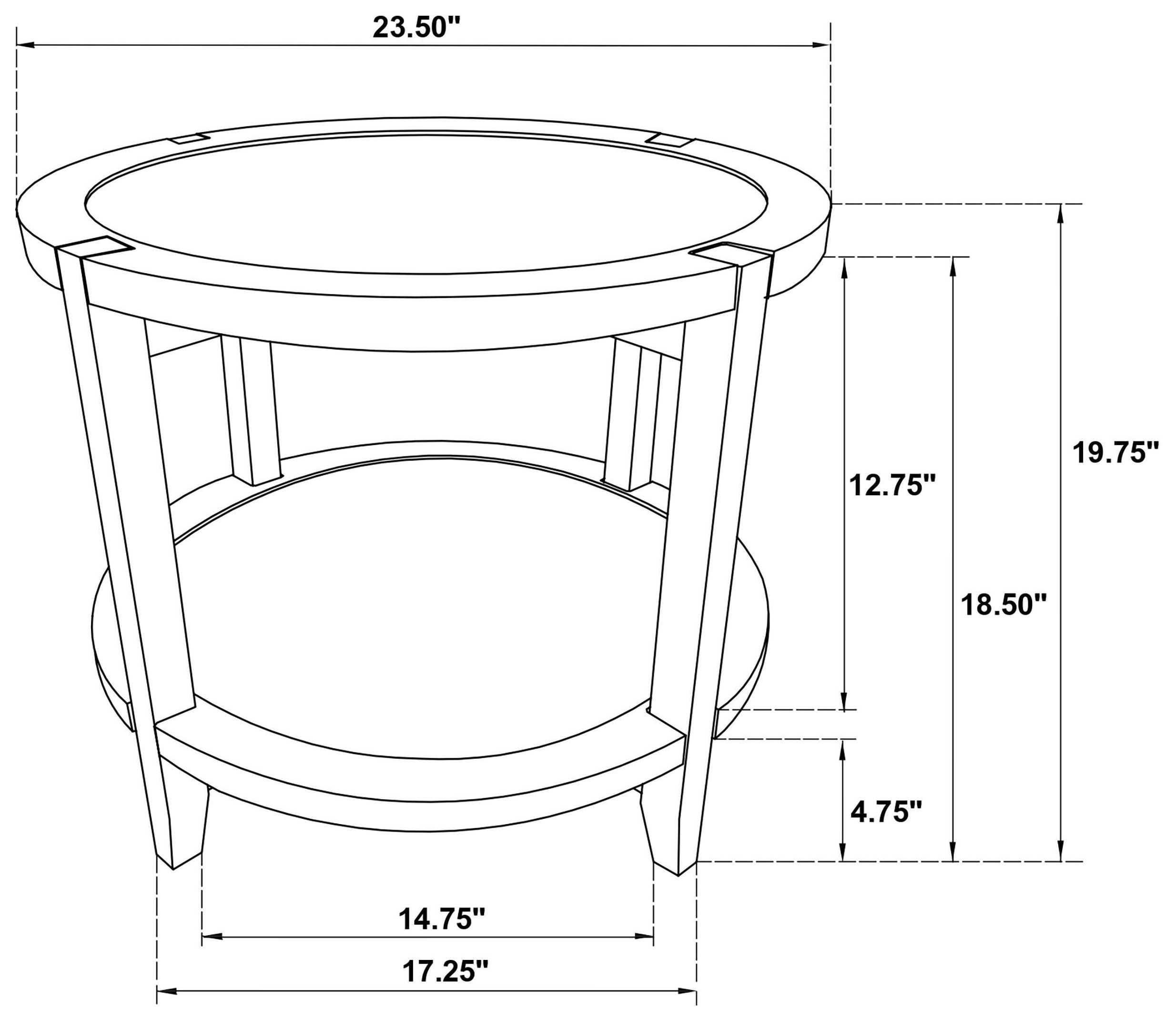Camillo Maple Round End Table