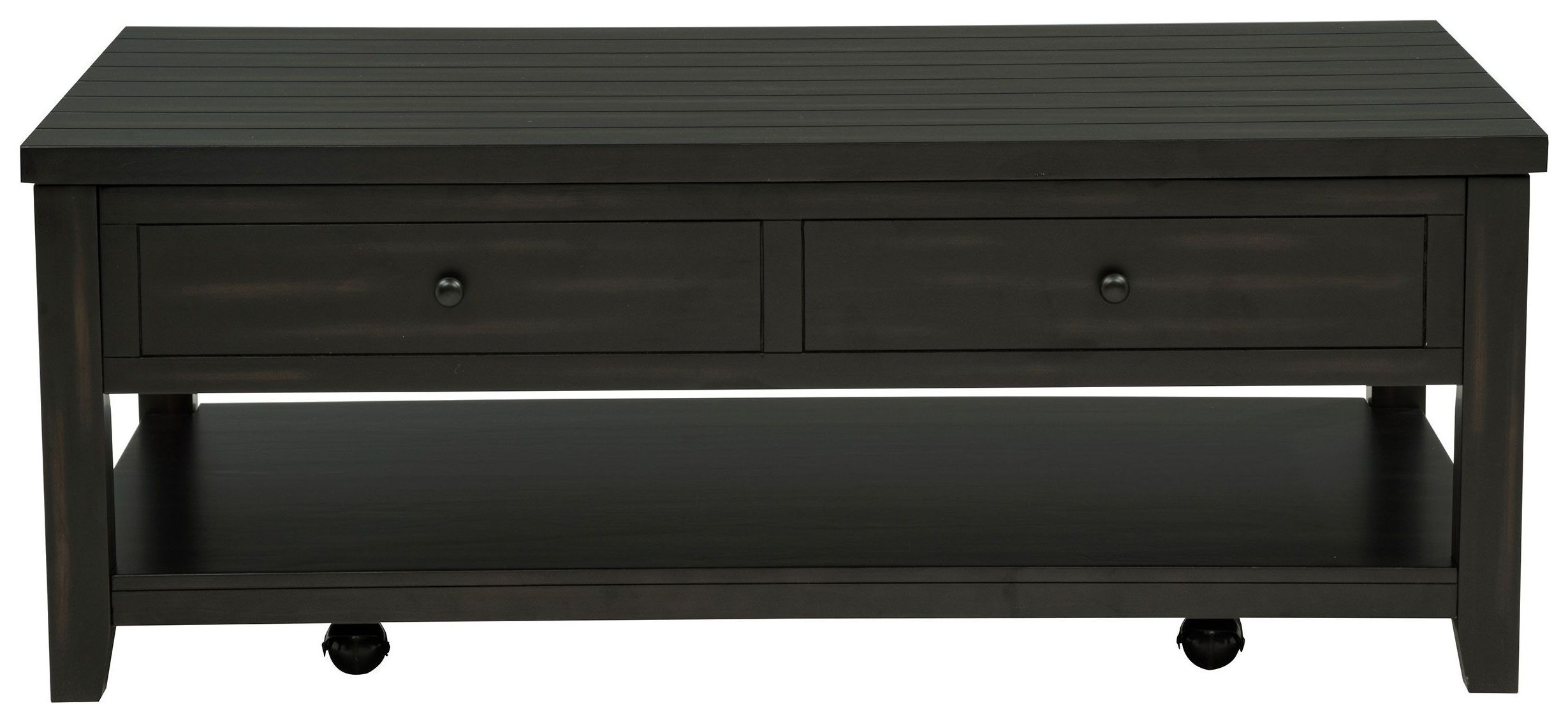 Payne Distressed Java Rectangular Lift Top Cocktail Table From Coaster ...