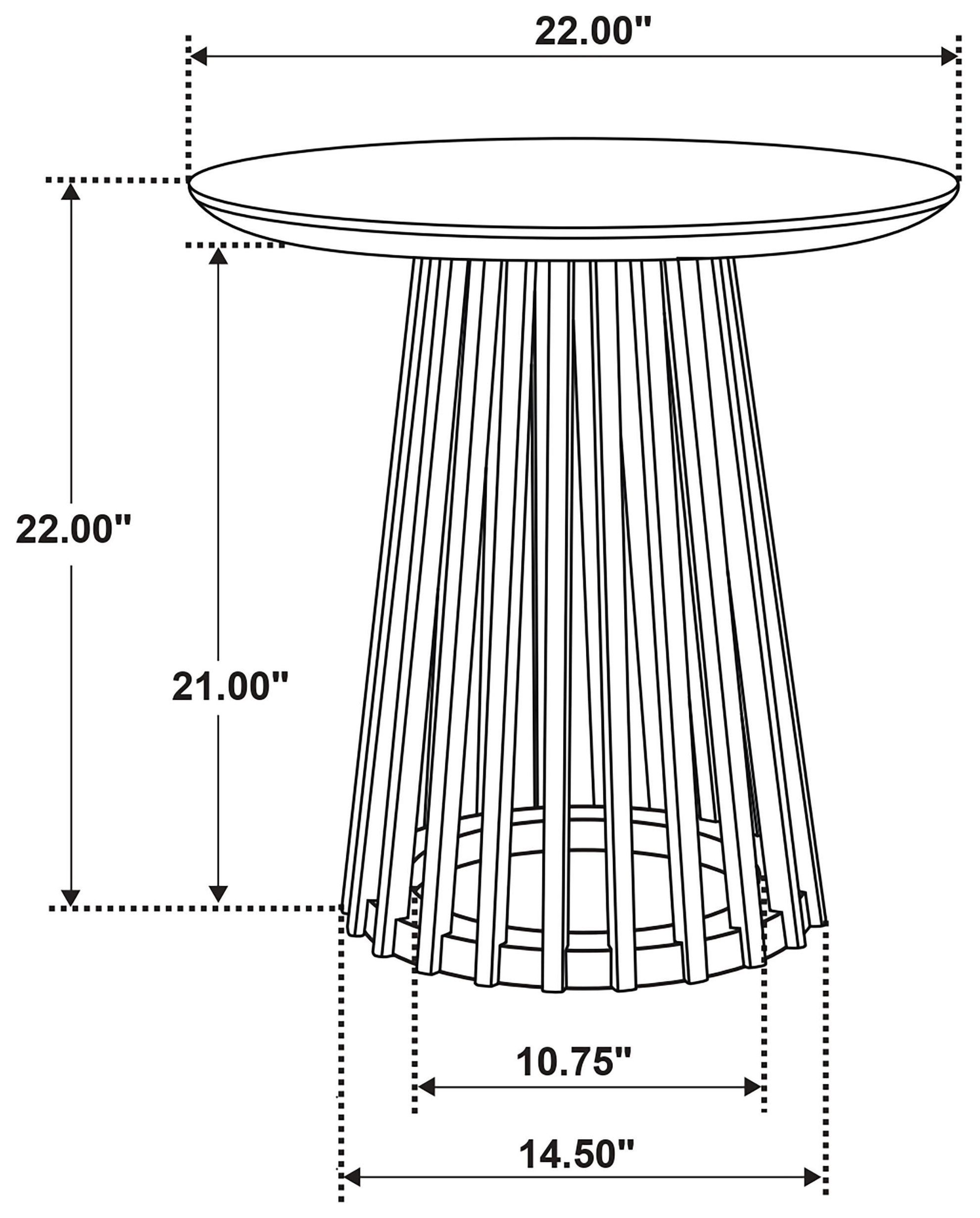 Touhy Natural Mango Round End Table