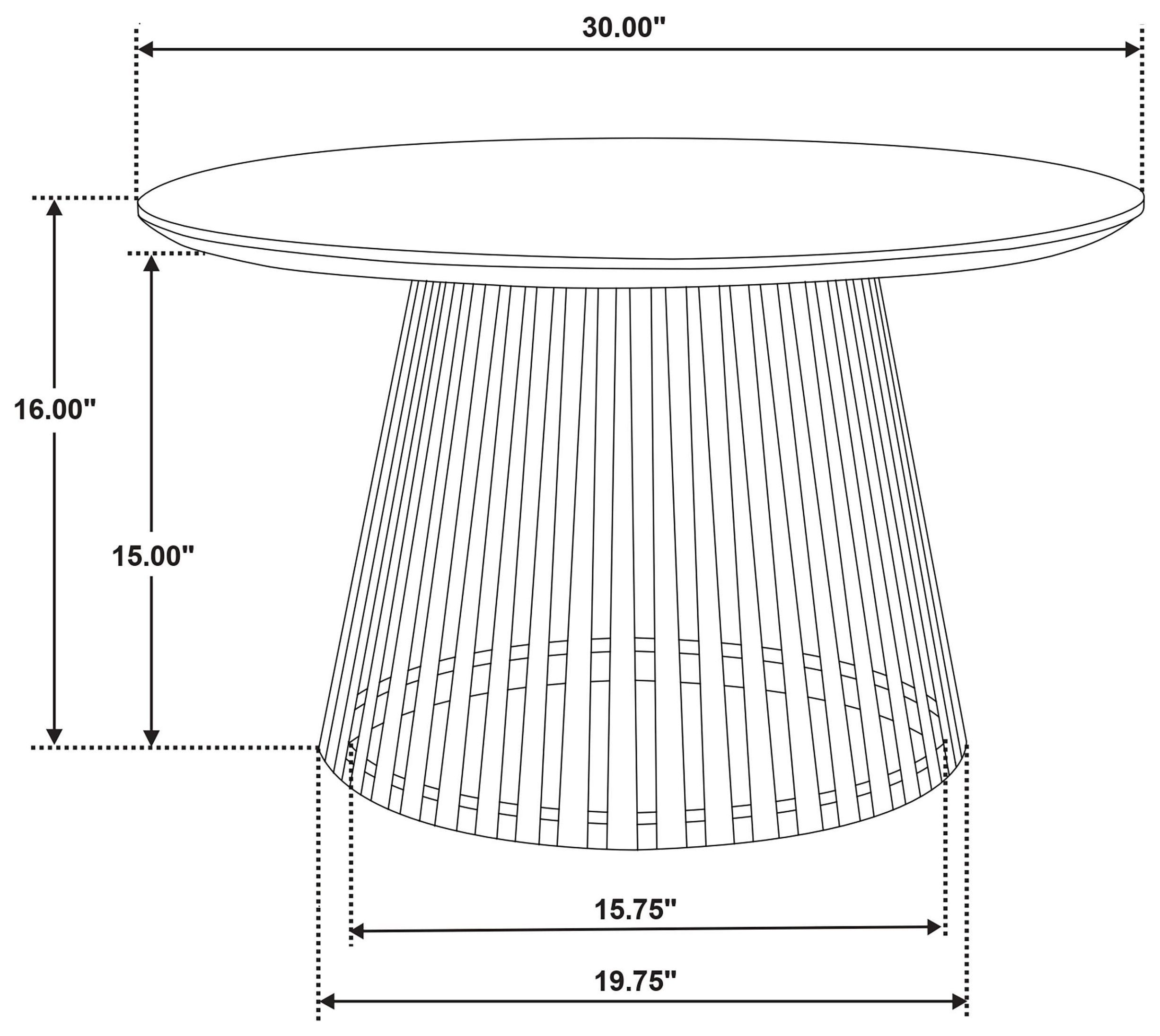 Touhy Natural Mango Round Coffee Table