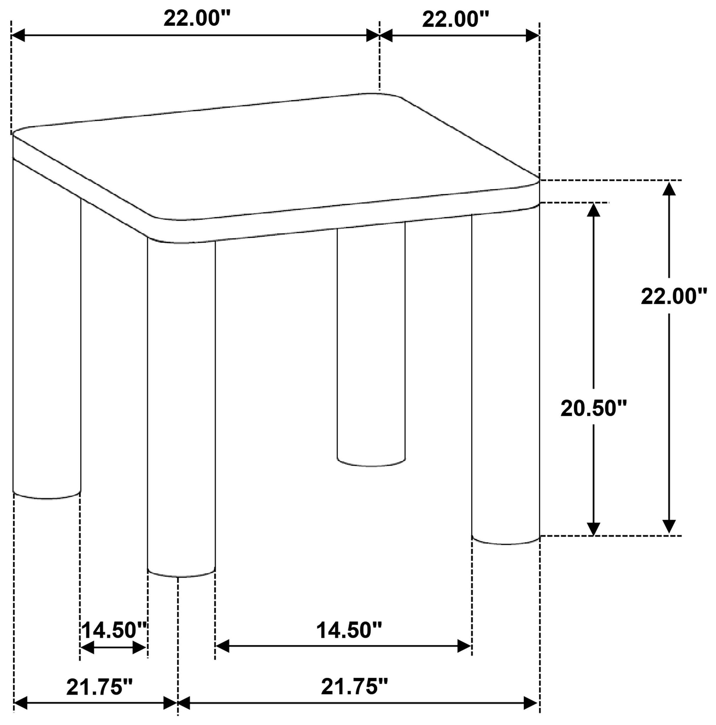 Castlewood Washed Oak Square End Table