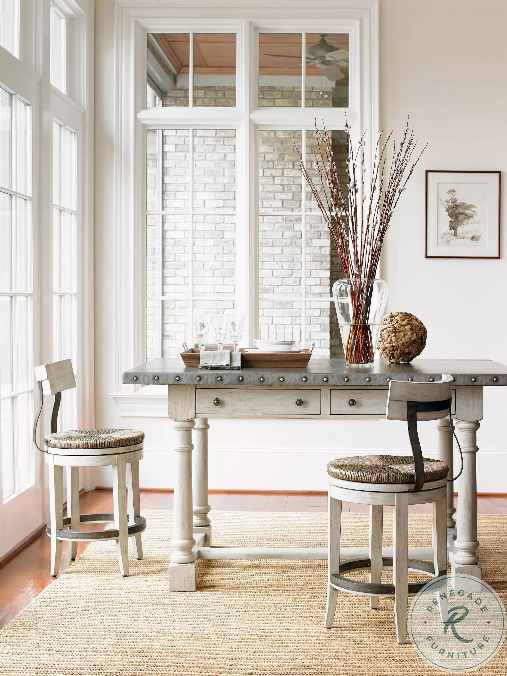 Oyster Bay Merrick Swivel Counter Stool from Lexington (01-0714