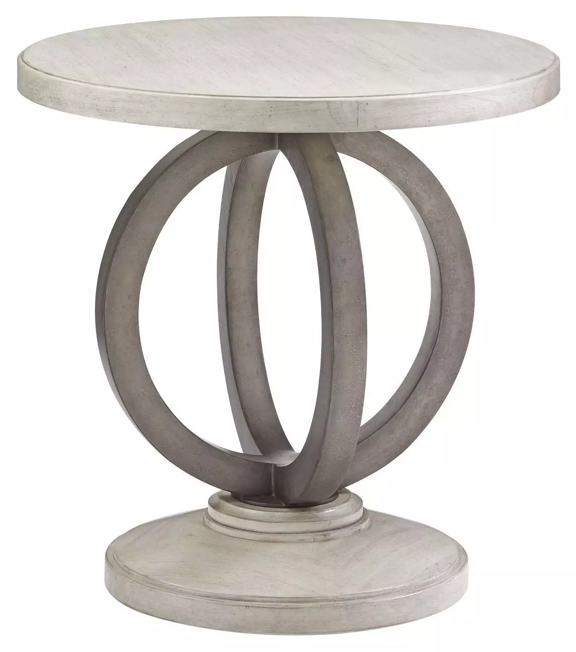Hewlett Round Side Table - Lexington - Gray | End Table, Occasional Table, Small Table - Made of Wood - Made of Hardwood