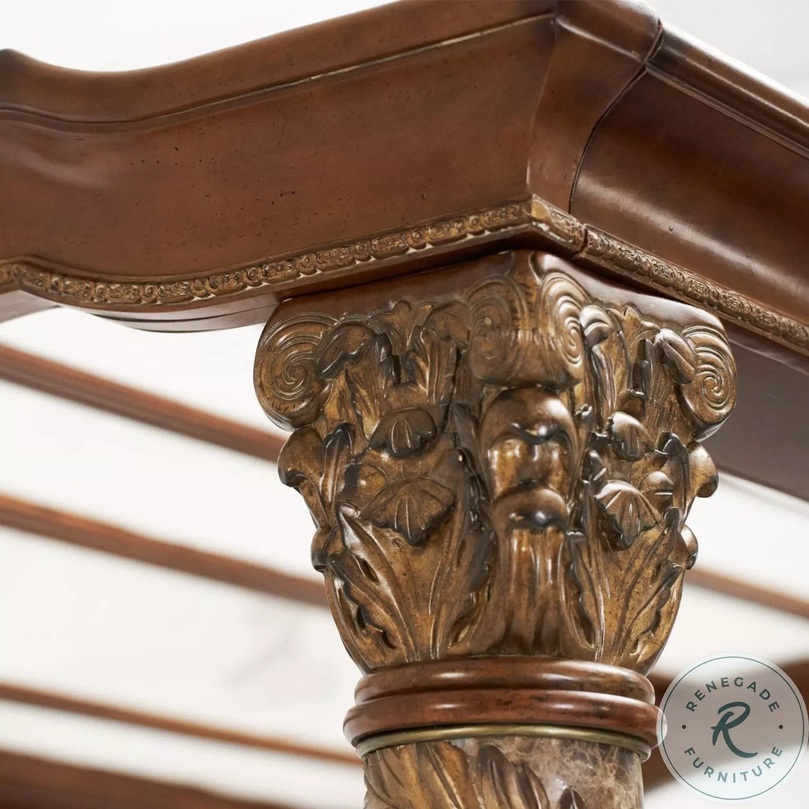 Seville Royale Classic Chestnut Poster Canopy Bedroom Set from