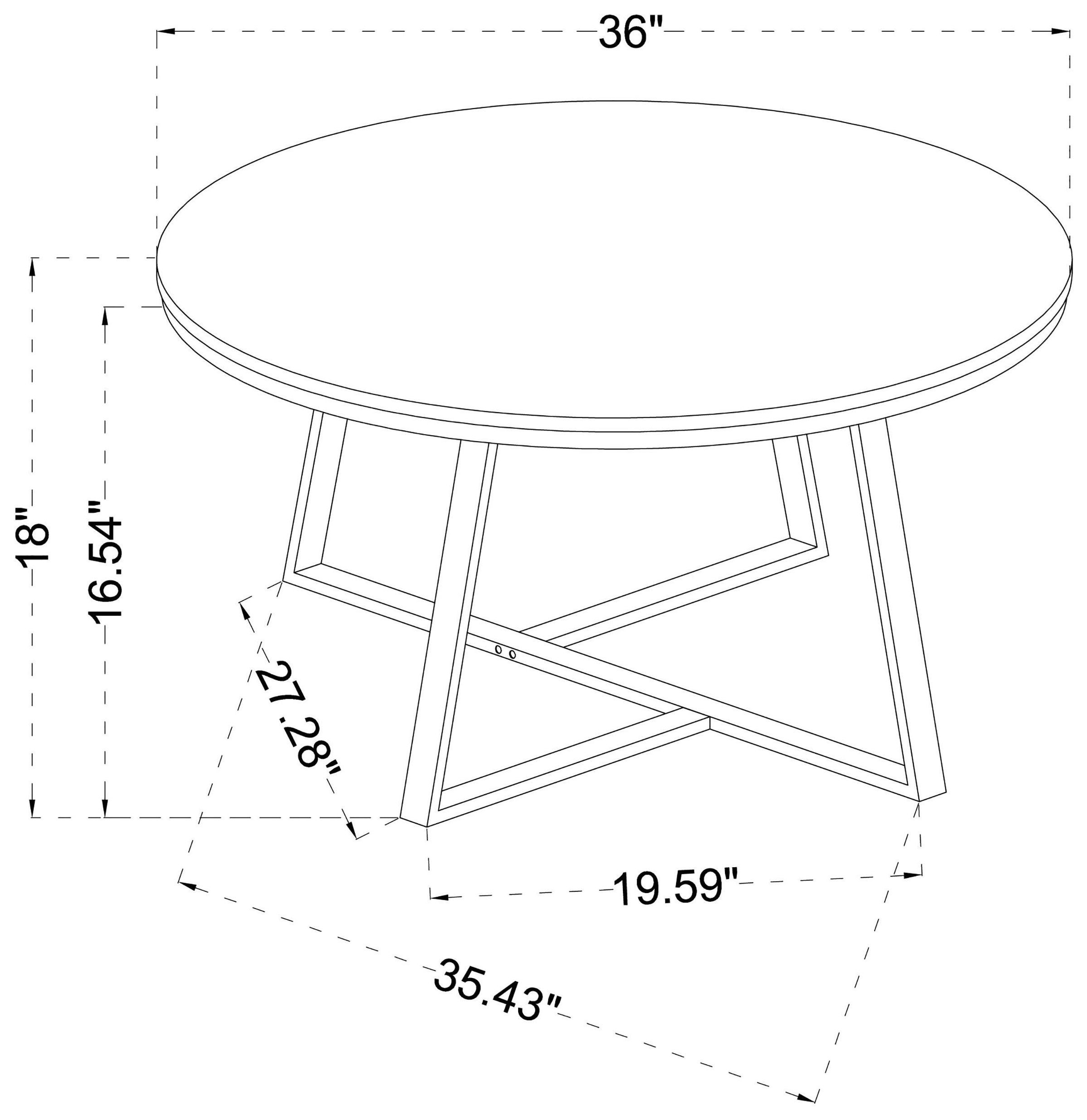 Hugo White And Matte Black Coffee Table 