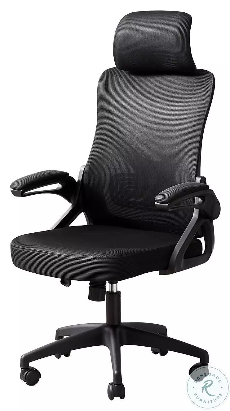 テーブル・チェア・ハンモック 1/f.space black lighting boa 7334 Black Mesh Adjustable Office Chair From Monarch | Coleman