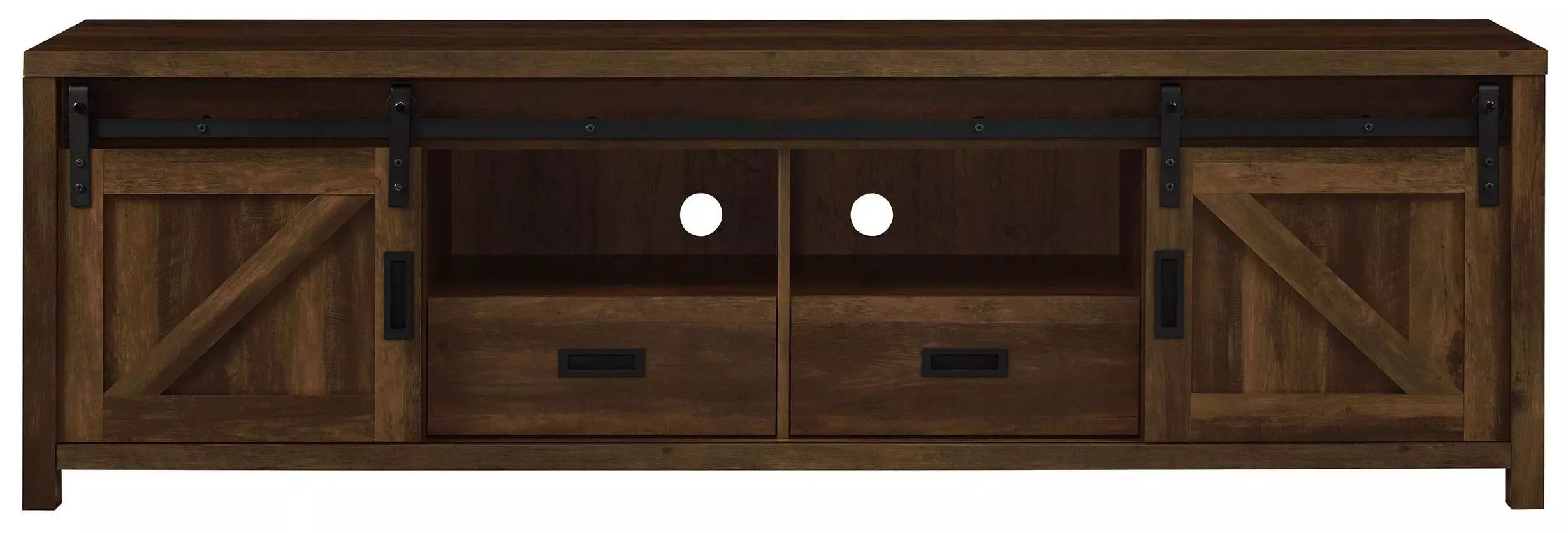 736273 Dark Pine TV Console From Coaster | Coleman Furniture