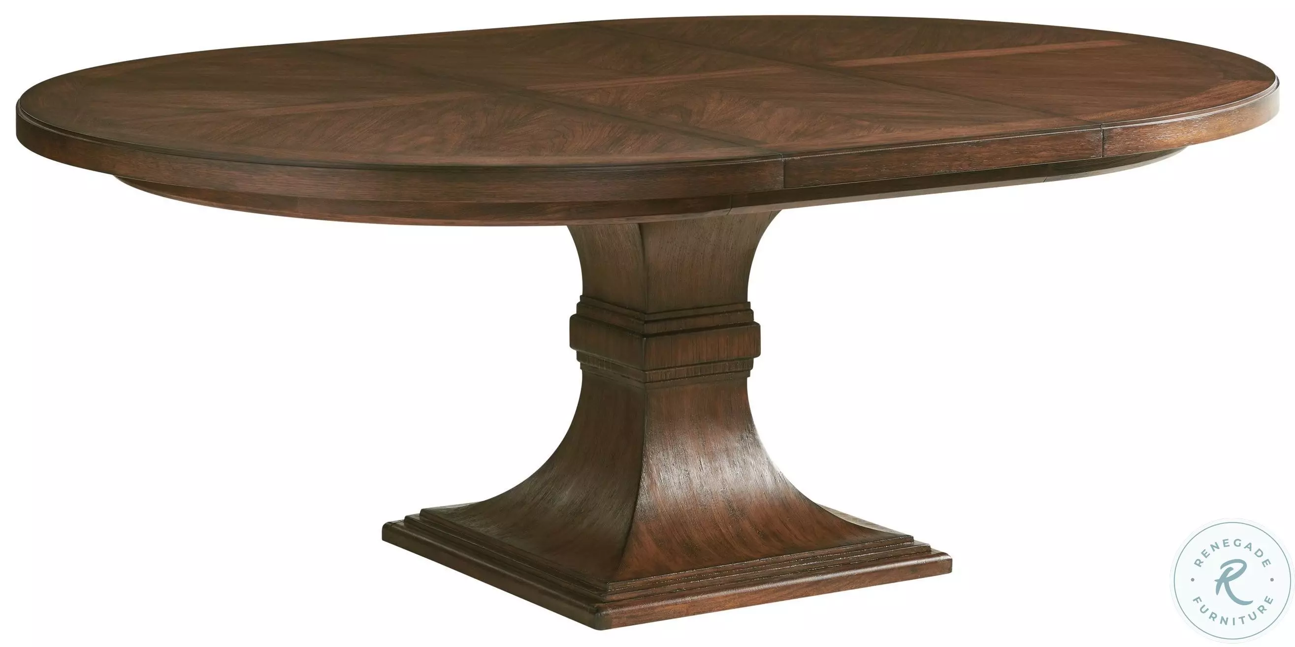 Silverado Brown Palo Alto Extendable Round Dining Room Set