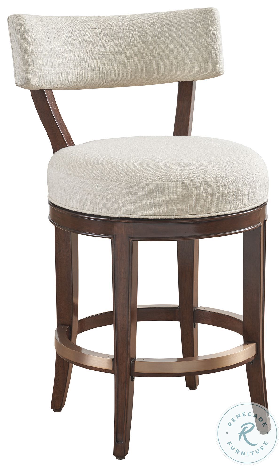 Rendezvous Biscayne Swivel Giles Counter Height Stool from