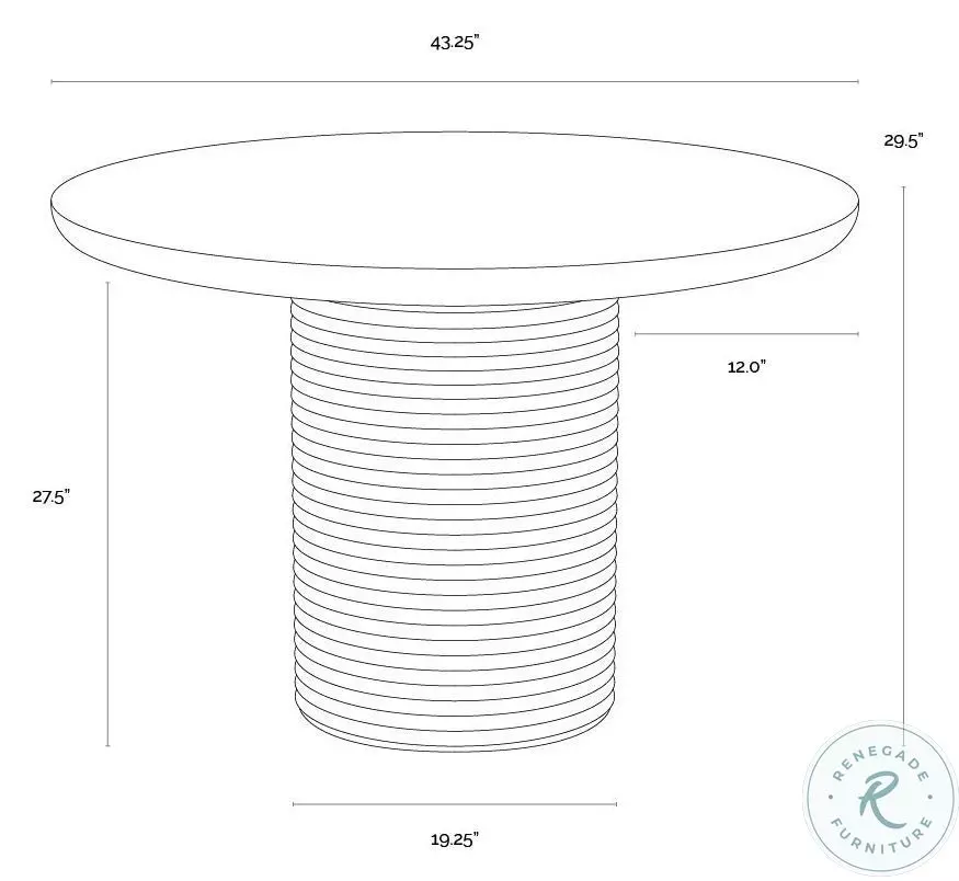 Riva Mocha Marble Look Dining Table