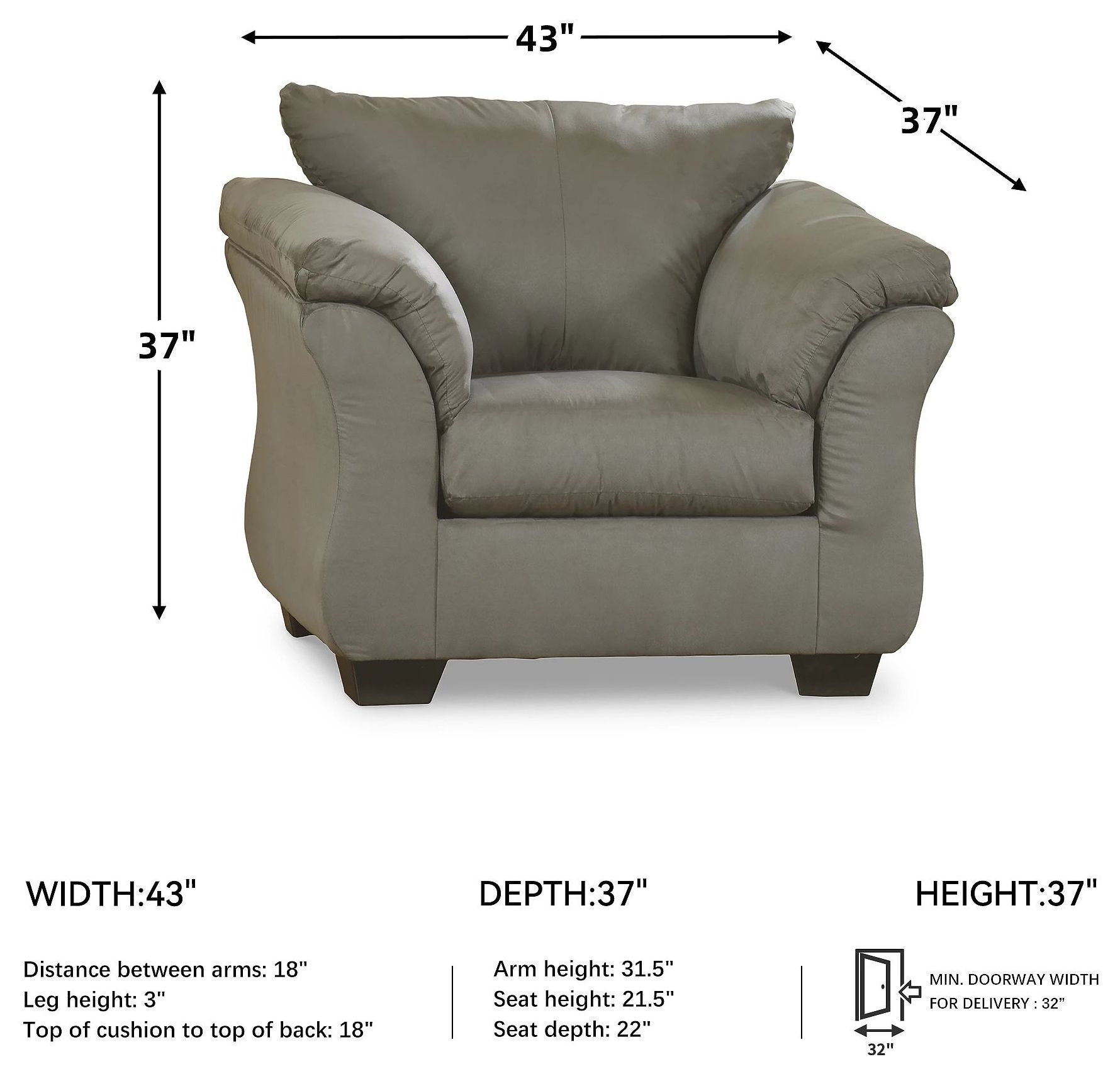 Darcy Cobblestone Chair