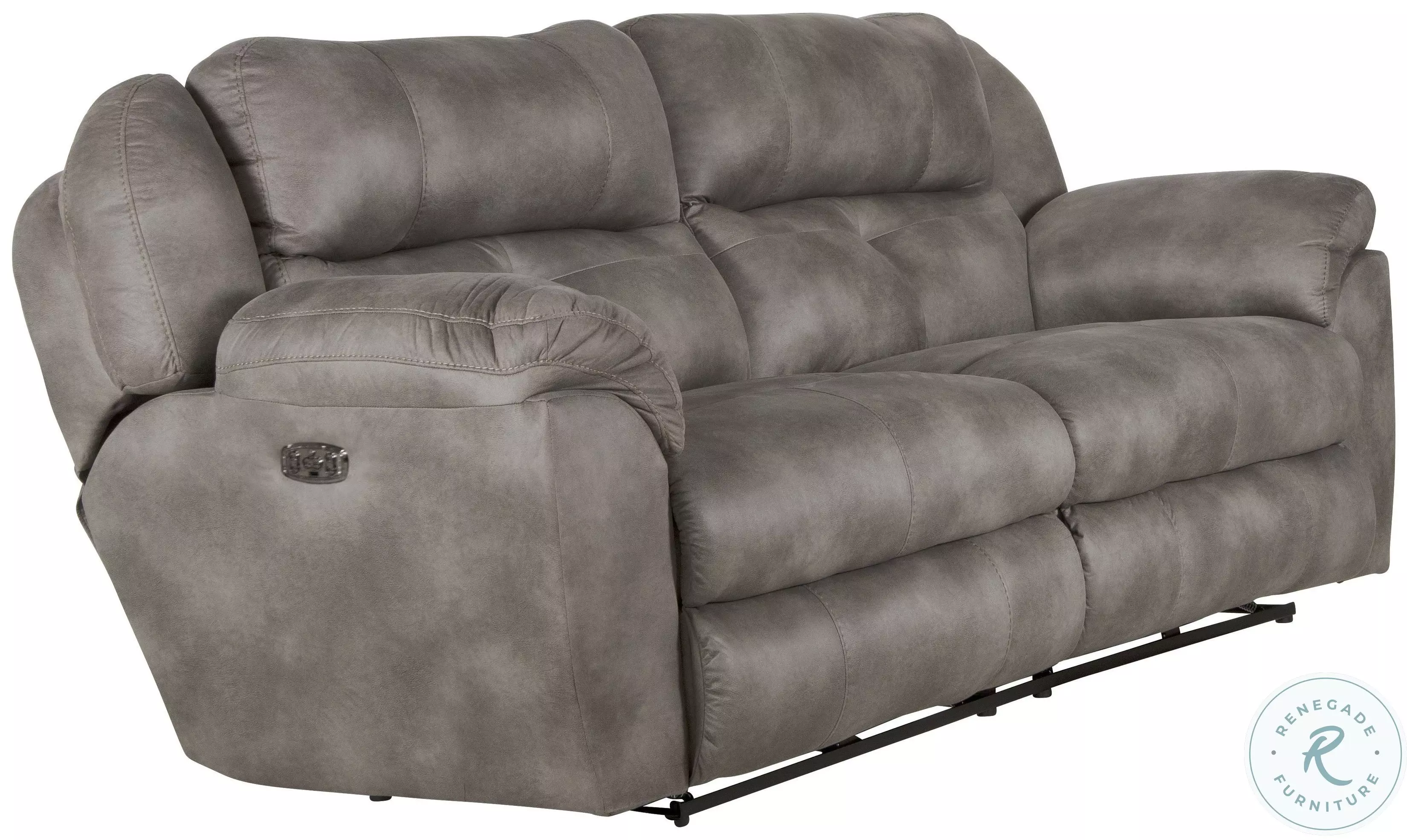 Ferrington Steel Power Reclining Sofa with Power Headrest from