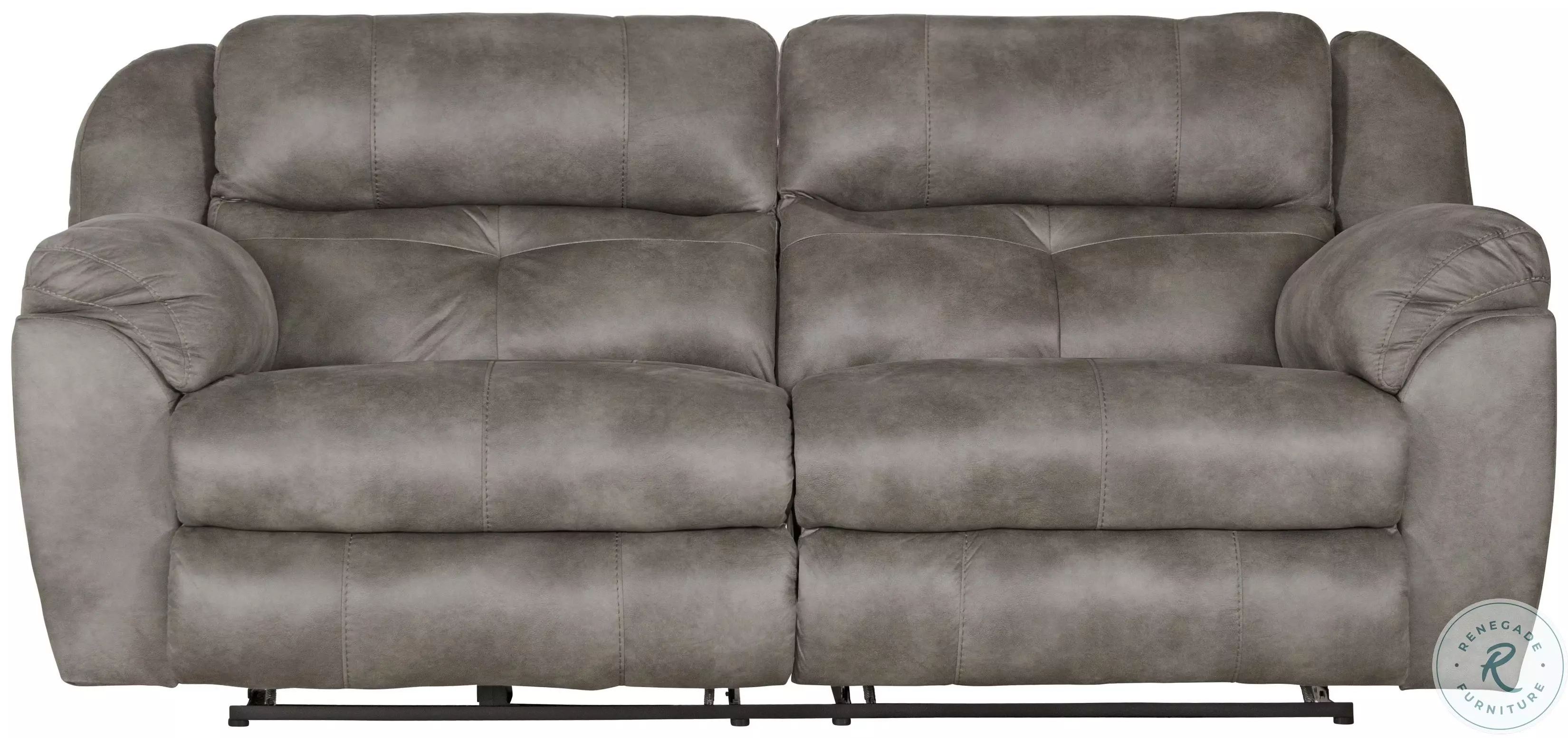 Ferrington Steel Power Reclining Sofa with Power Headrest from