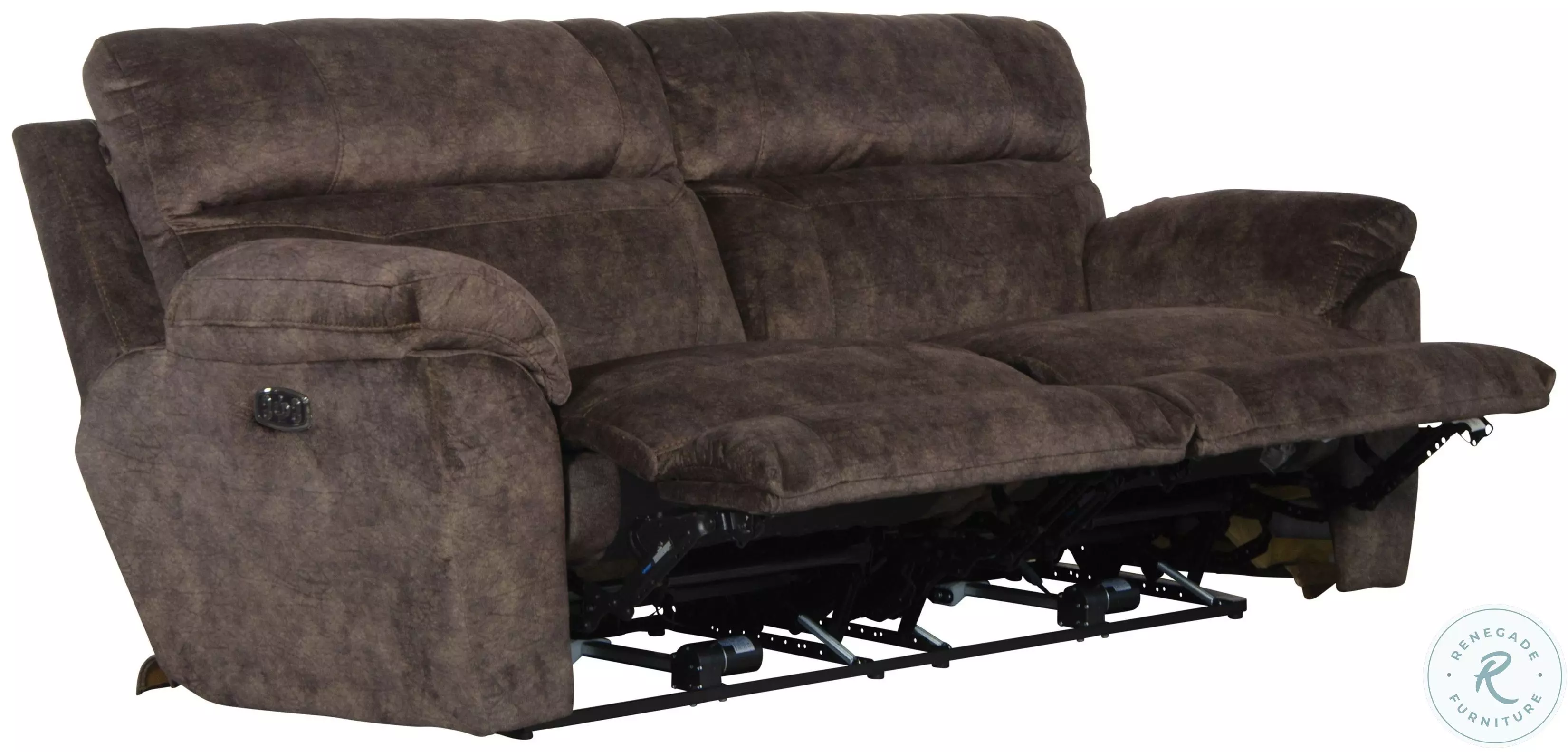 「cinakoto」 Sedona Mocha Power Reclining Sofa with Power Lumbar from Catnapper