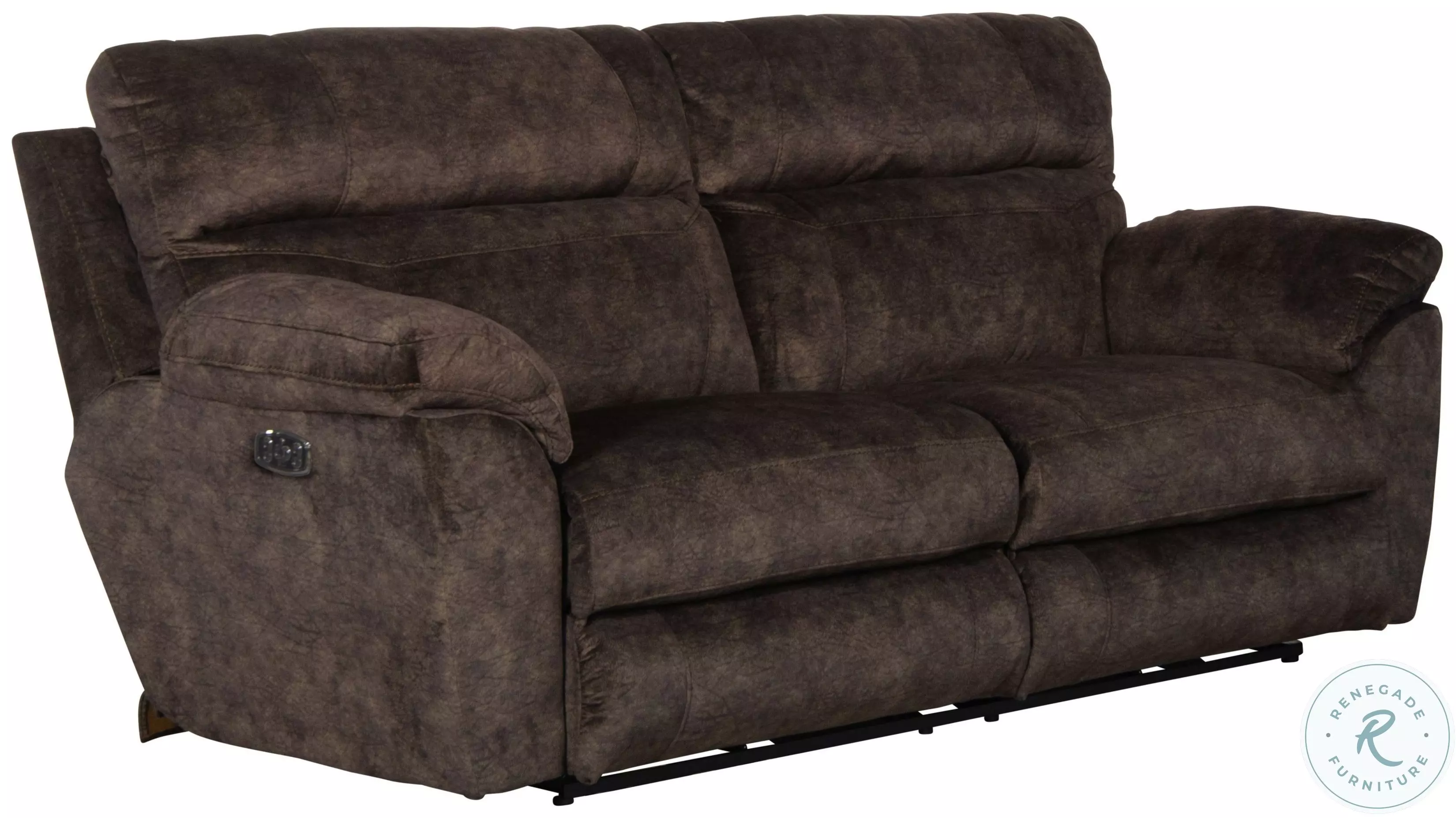 Sedona Mocha Power Reclining Sofa with Power Lumbar from Catnapper