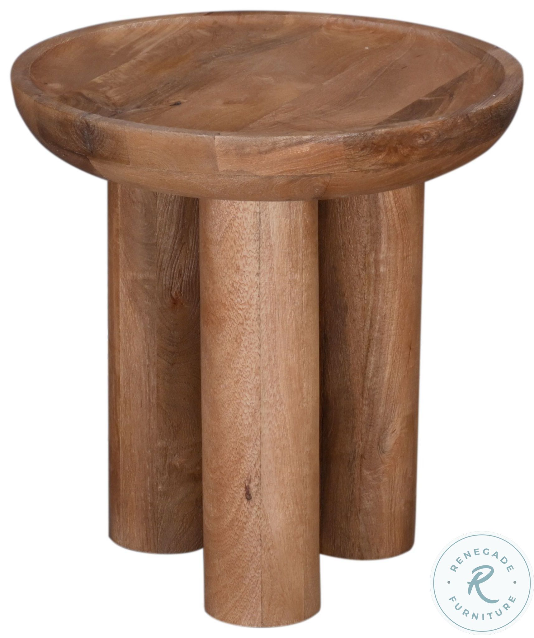 Blair Natural Round End Table From Bassett Mirror | Coleman Furniture