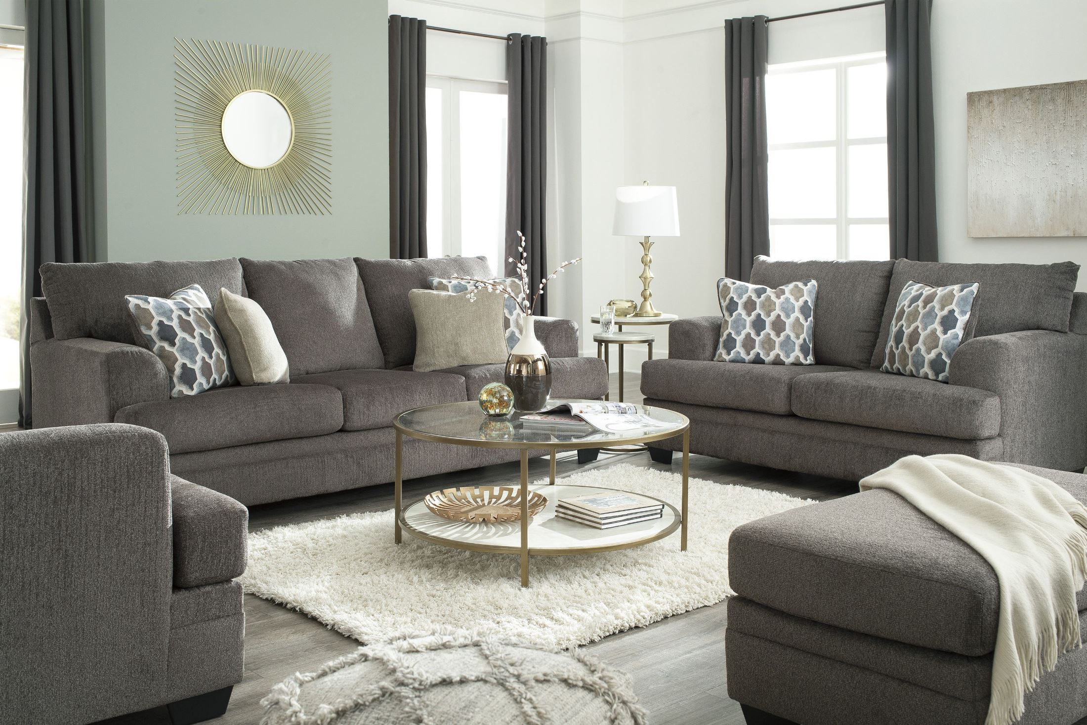 Velletri Pewter Living Room Set From Ashley Coleman Furniture