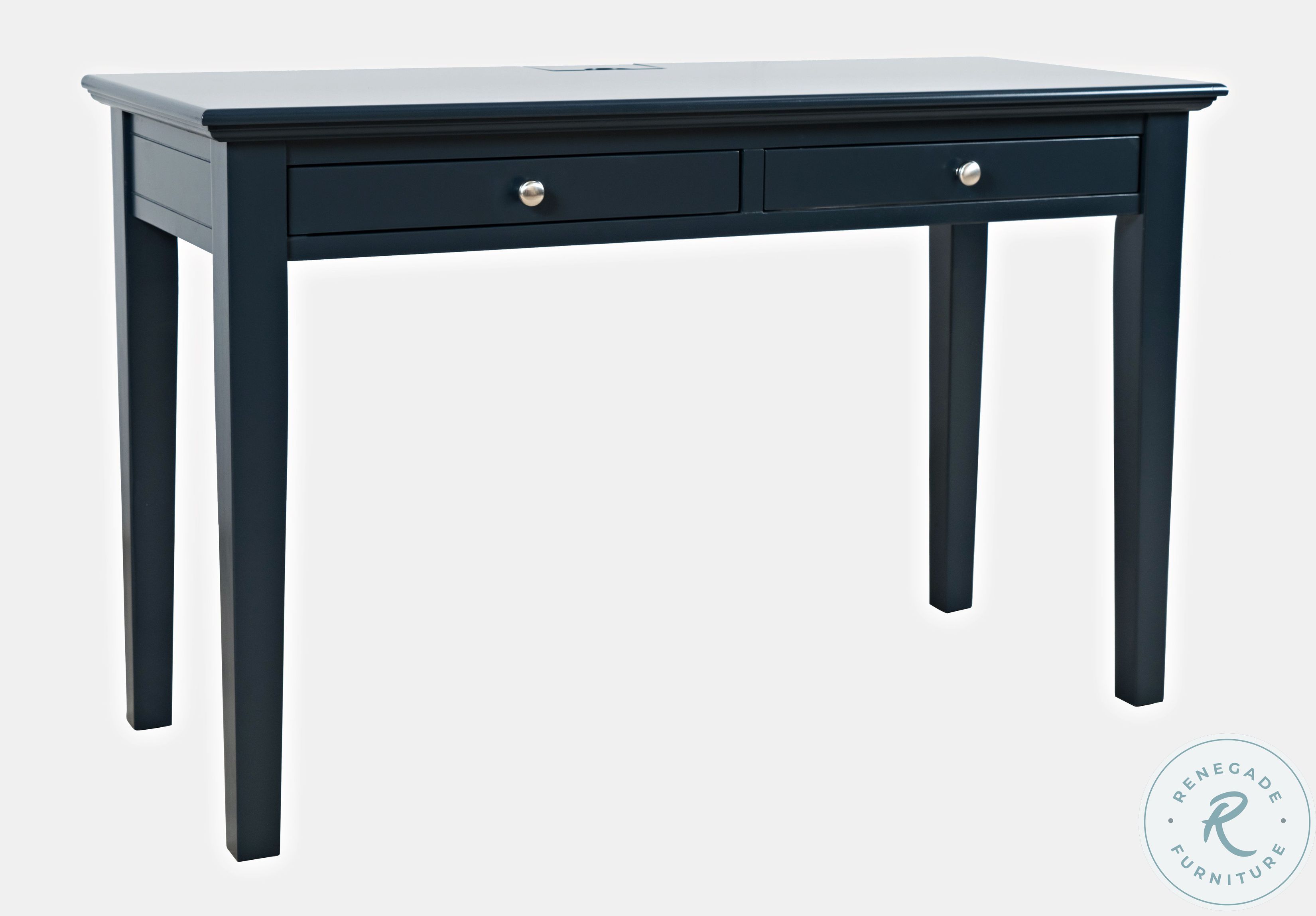 Craftsman Navy Blue 2 Drawer Desk From Jofran Coleman Furniture