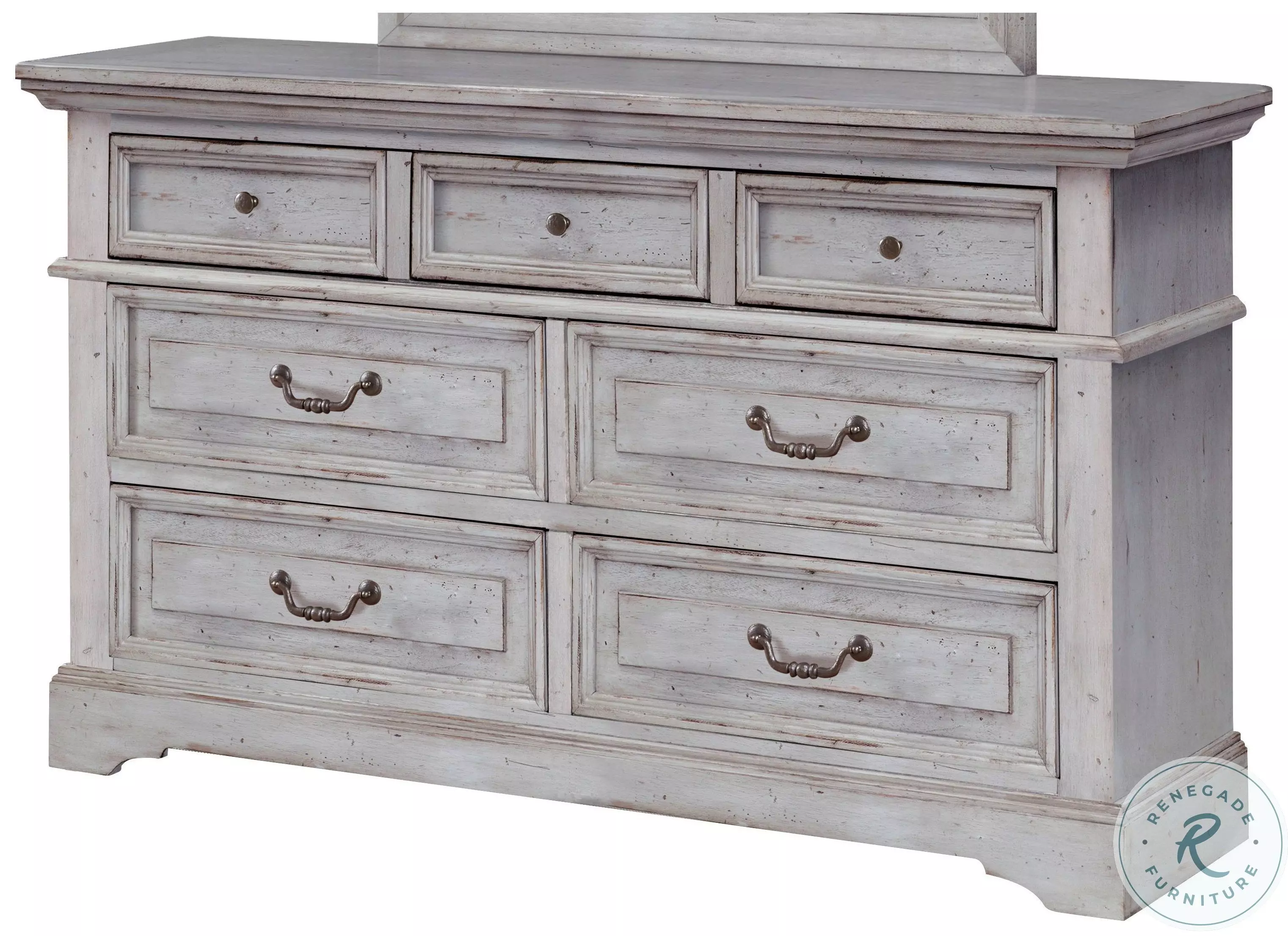 American Woodcrafters Stonebrook Antique Gray Dresser American Woodcrafters Stonebrook Antique Gray Dresser