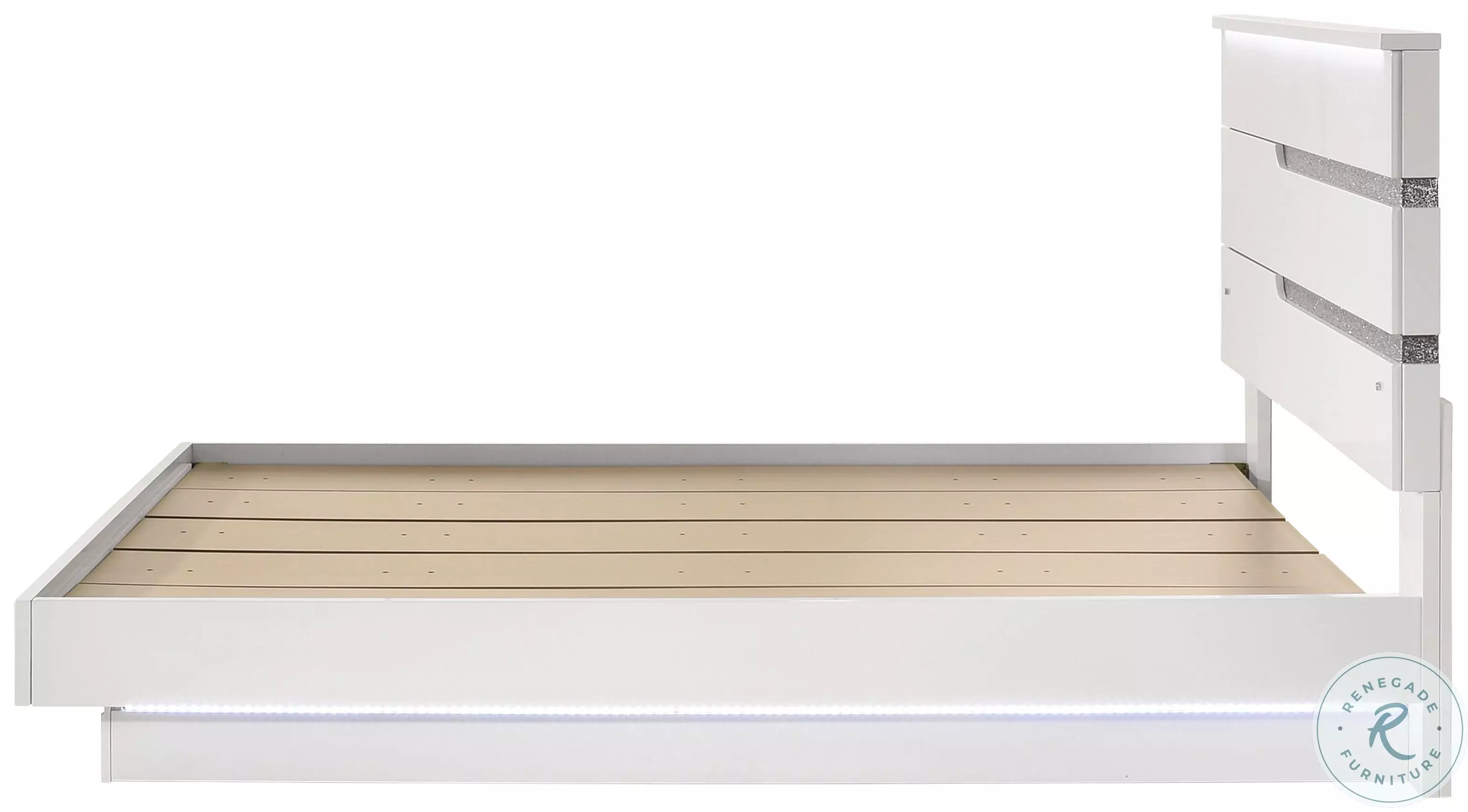 Paradox White Panel Bedroom Set from New Classic | Coleman Furniture