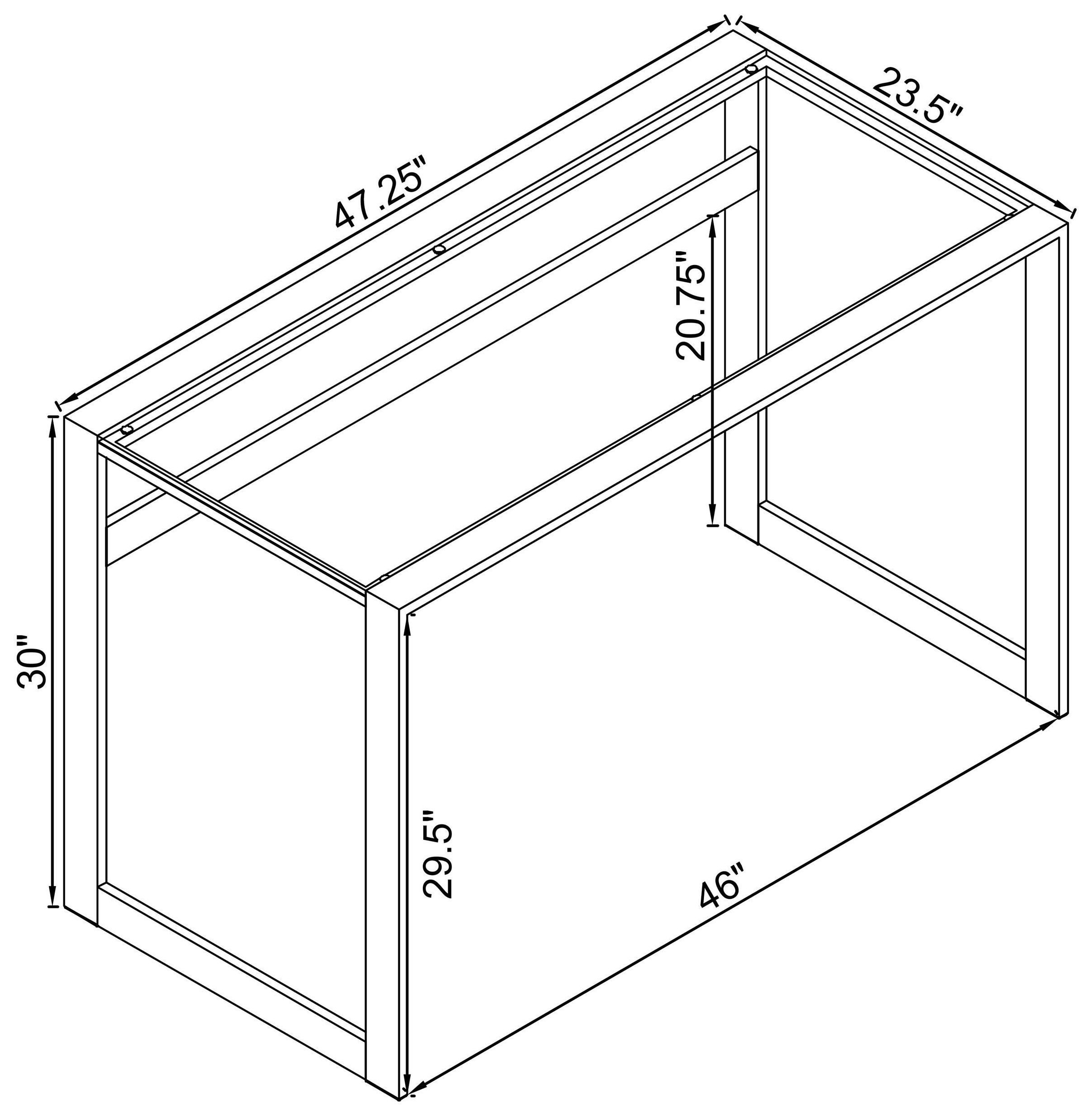 Hartford Chrome Writing Desk