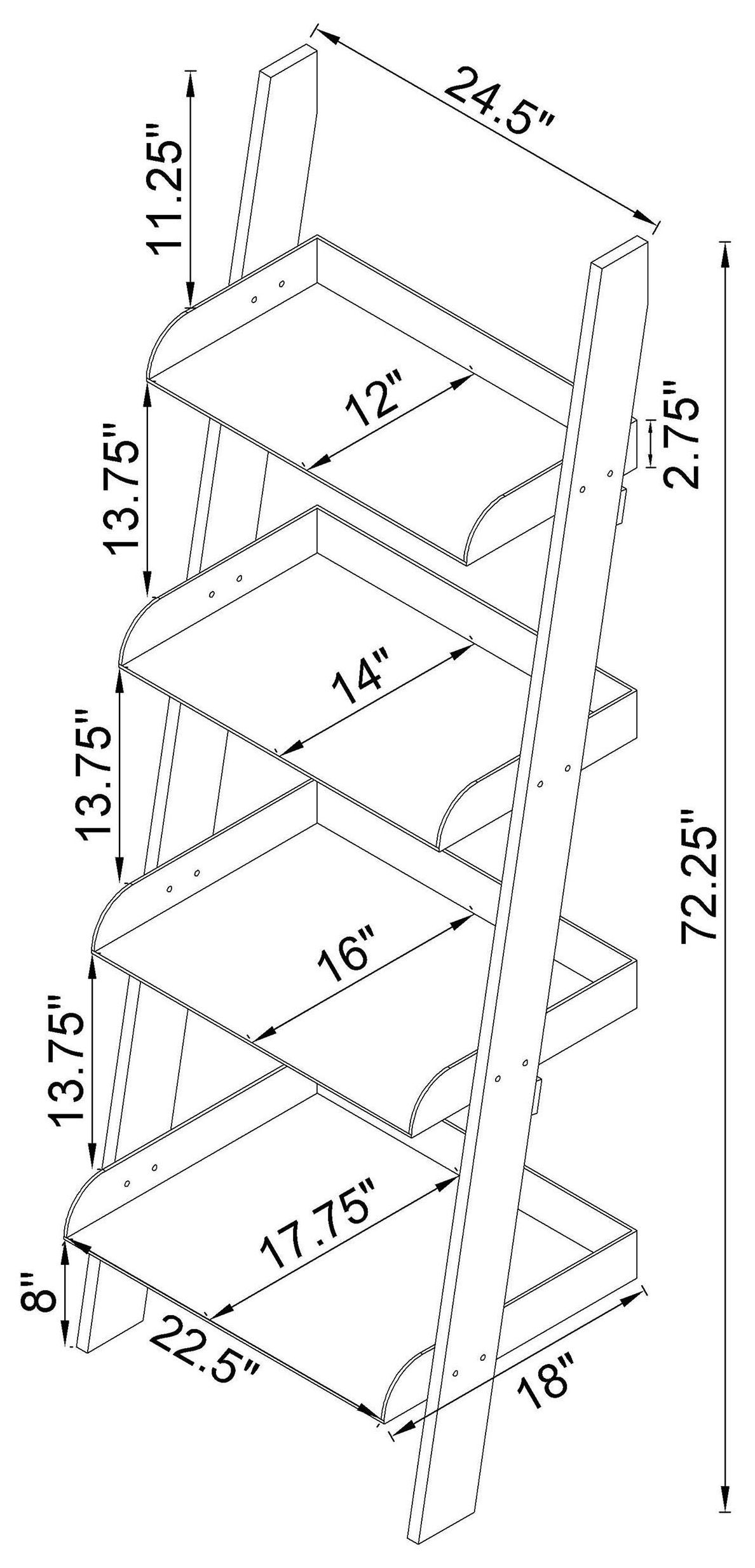 Amaturo Clear Acrylic Bookcase