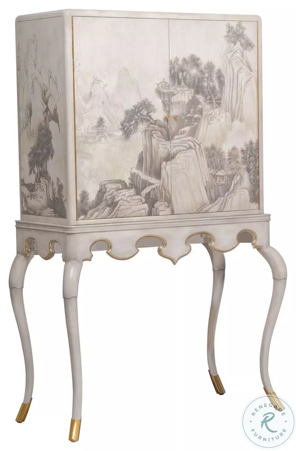 Lacca Veneziana Beige Lacquer Bar Cabinet From Maitland-Smith | Home ...