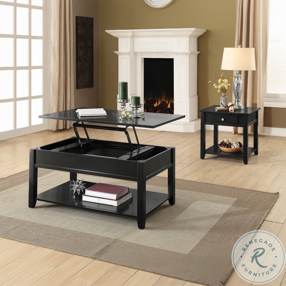 Malachi Black Square End Table from ACME Furniture | Coleman Furniture