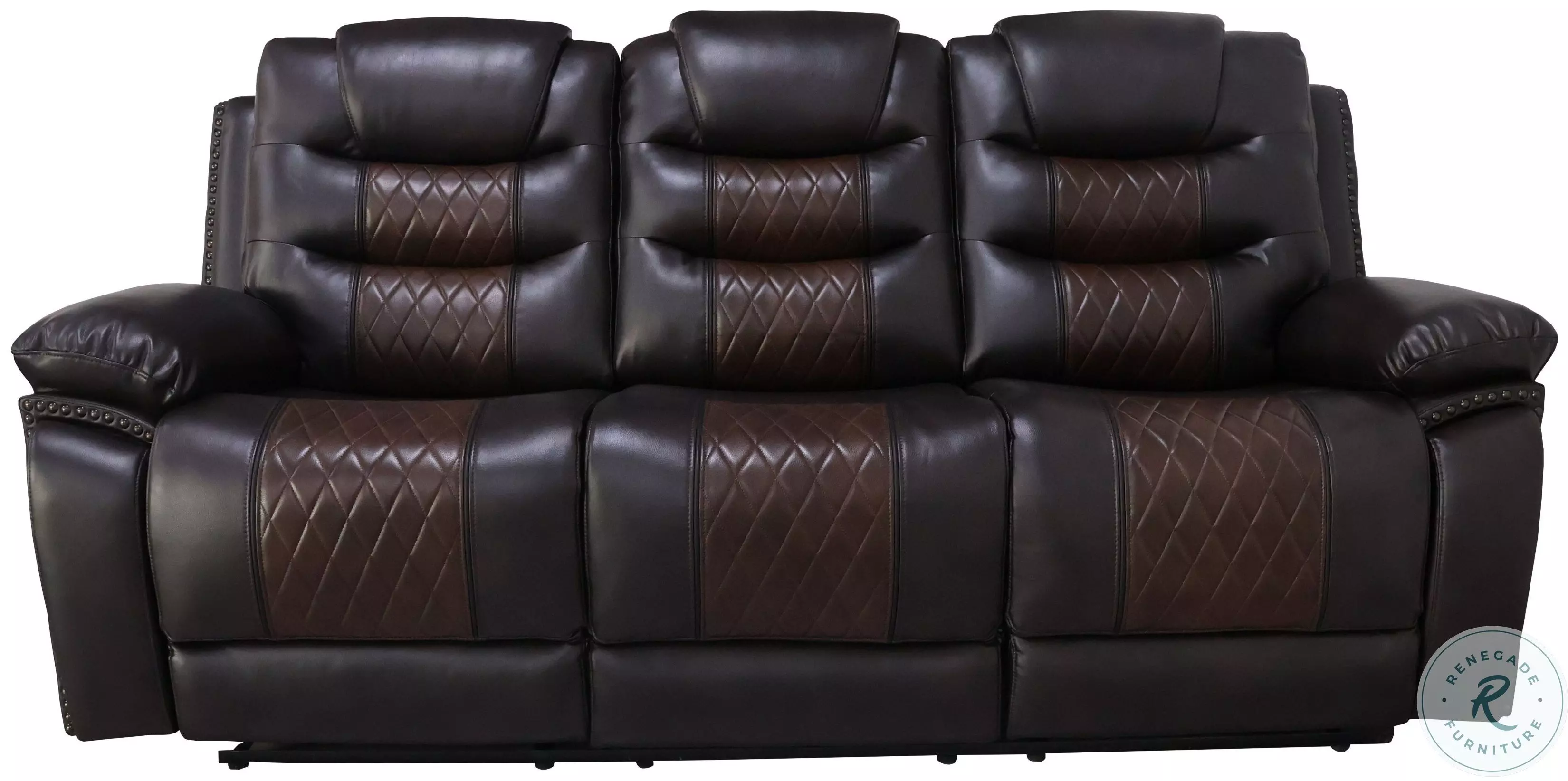 Nikko Brown Dual Reclining Sofa From Home Gallery Stores | Home