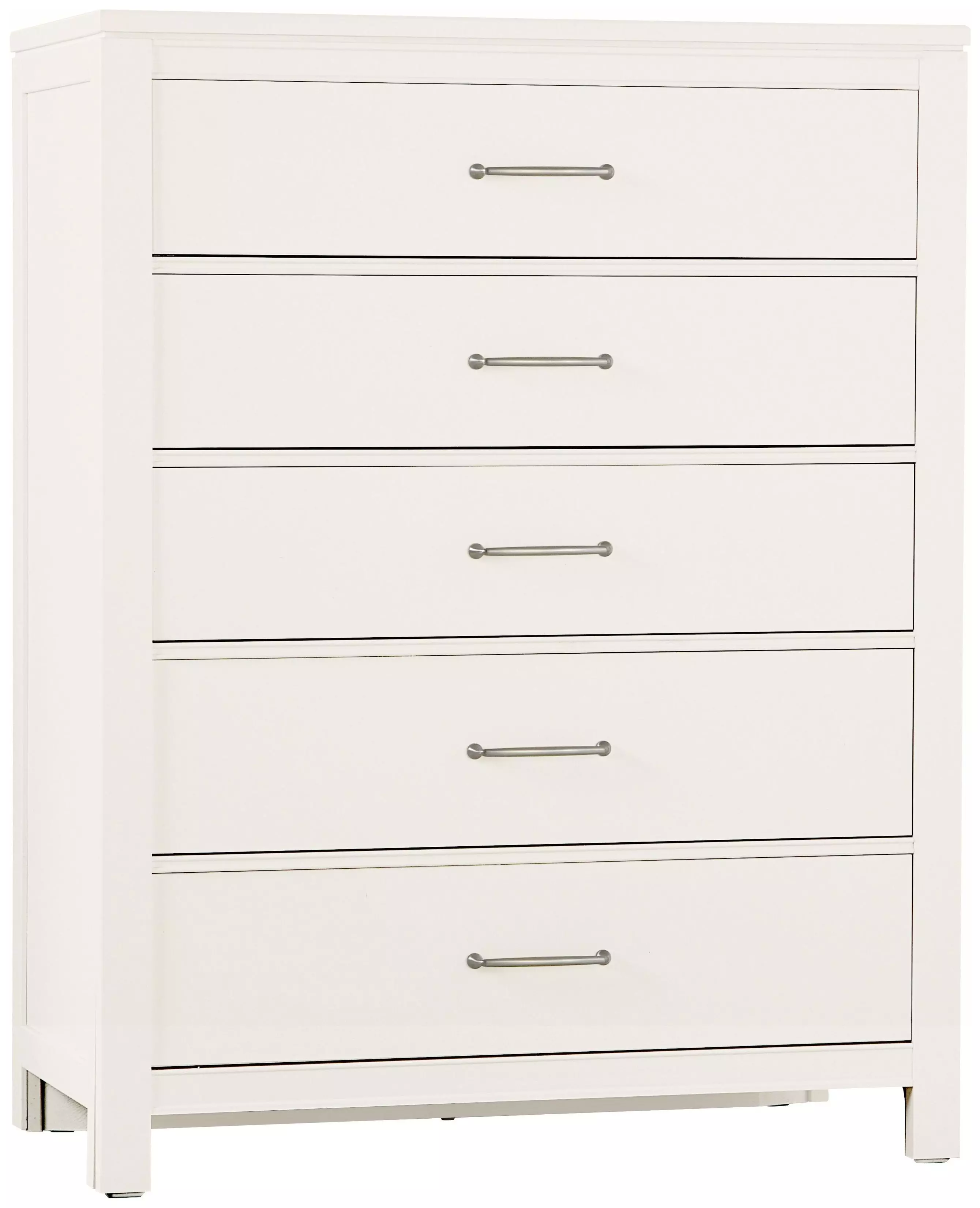 Tide And Timber White Maple 5 Drawer Chest From Vaughan Bassett