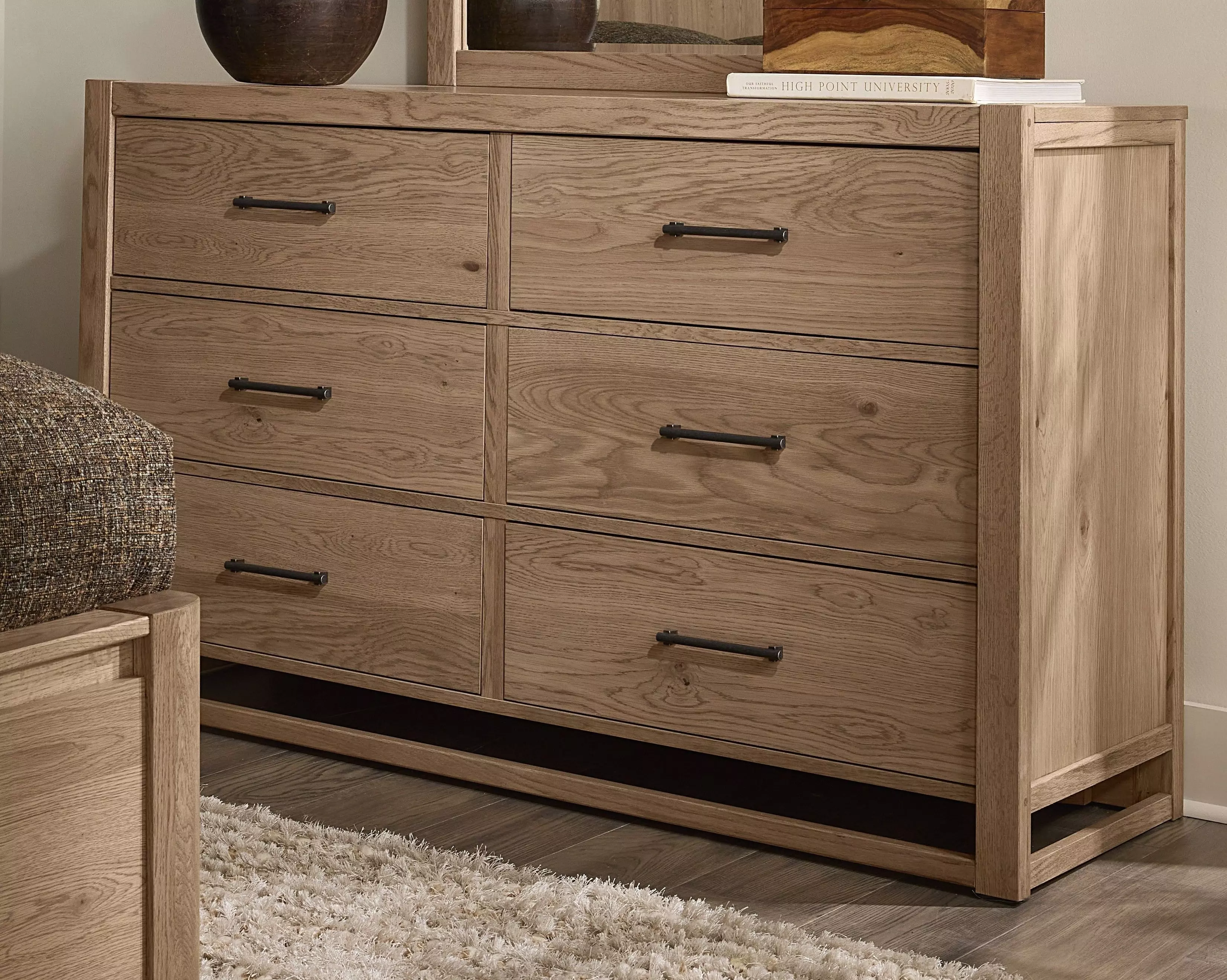 golden oak 6 drawer dresser Lodge and Loft Blond From Vaughan Bassett Evening Women