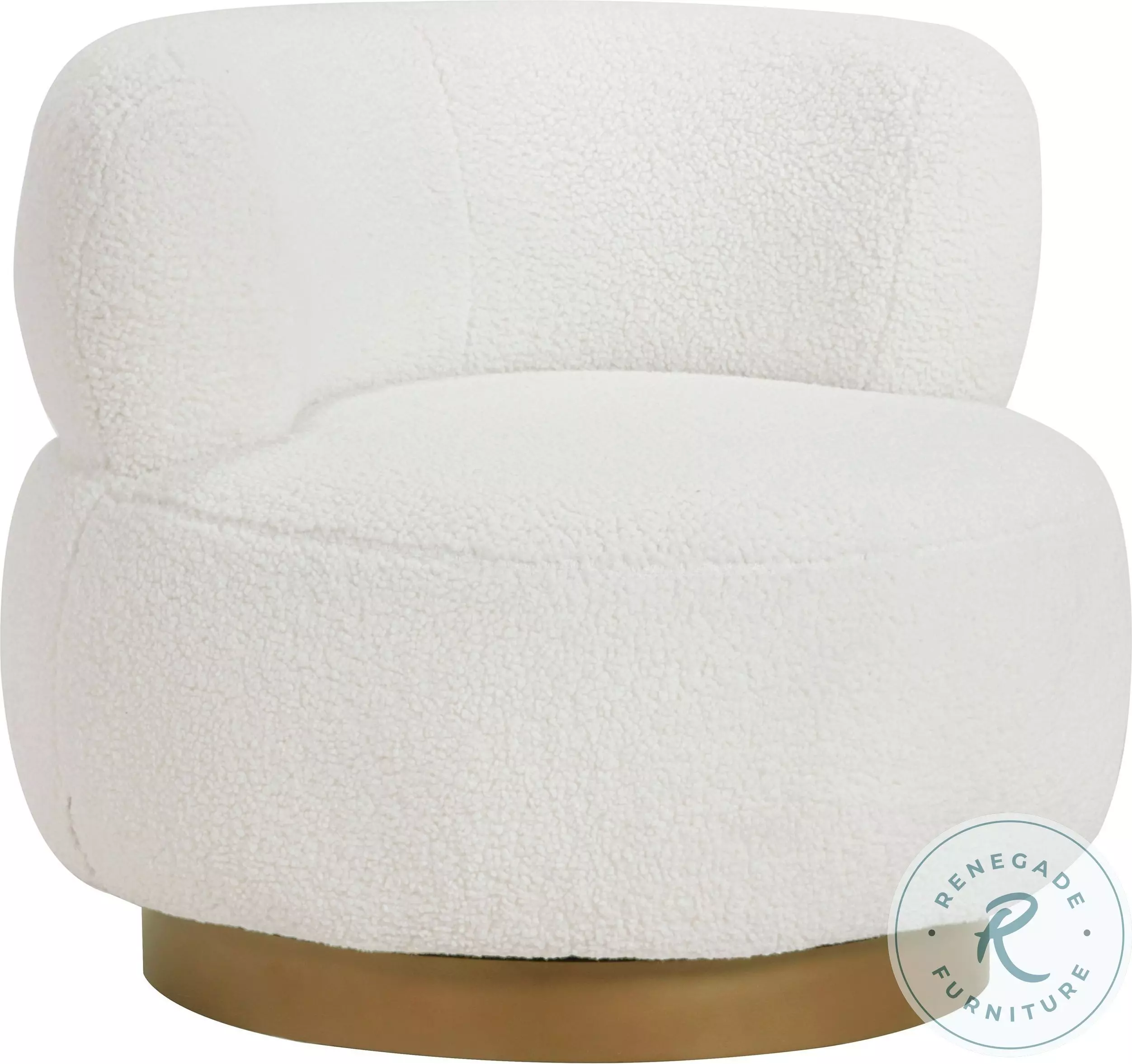 Novella White Swivel Chair From Homelegance | Coleman Furniture
